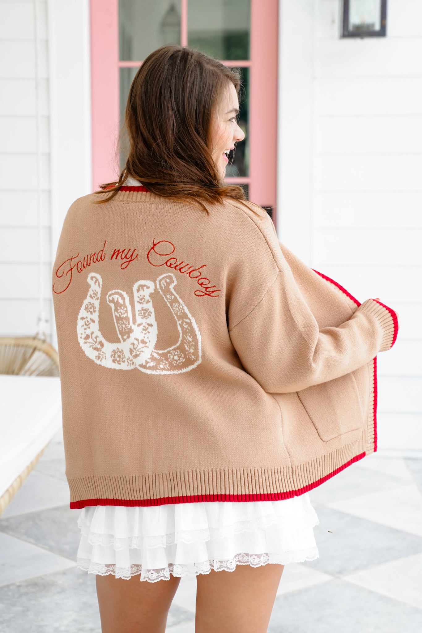Plus/Reg Long Sleeve "Found My Cowboy" Cardigan
