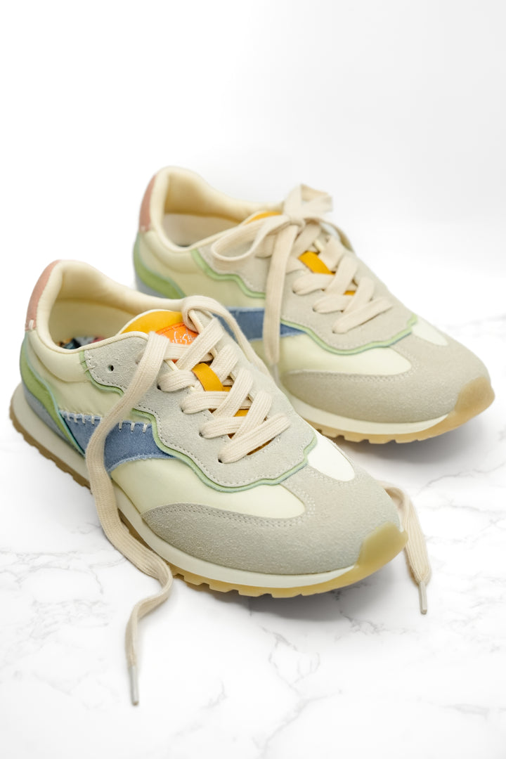 Blowfish Mixed Texture Panel Lace Up Sneaker
