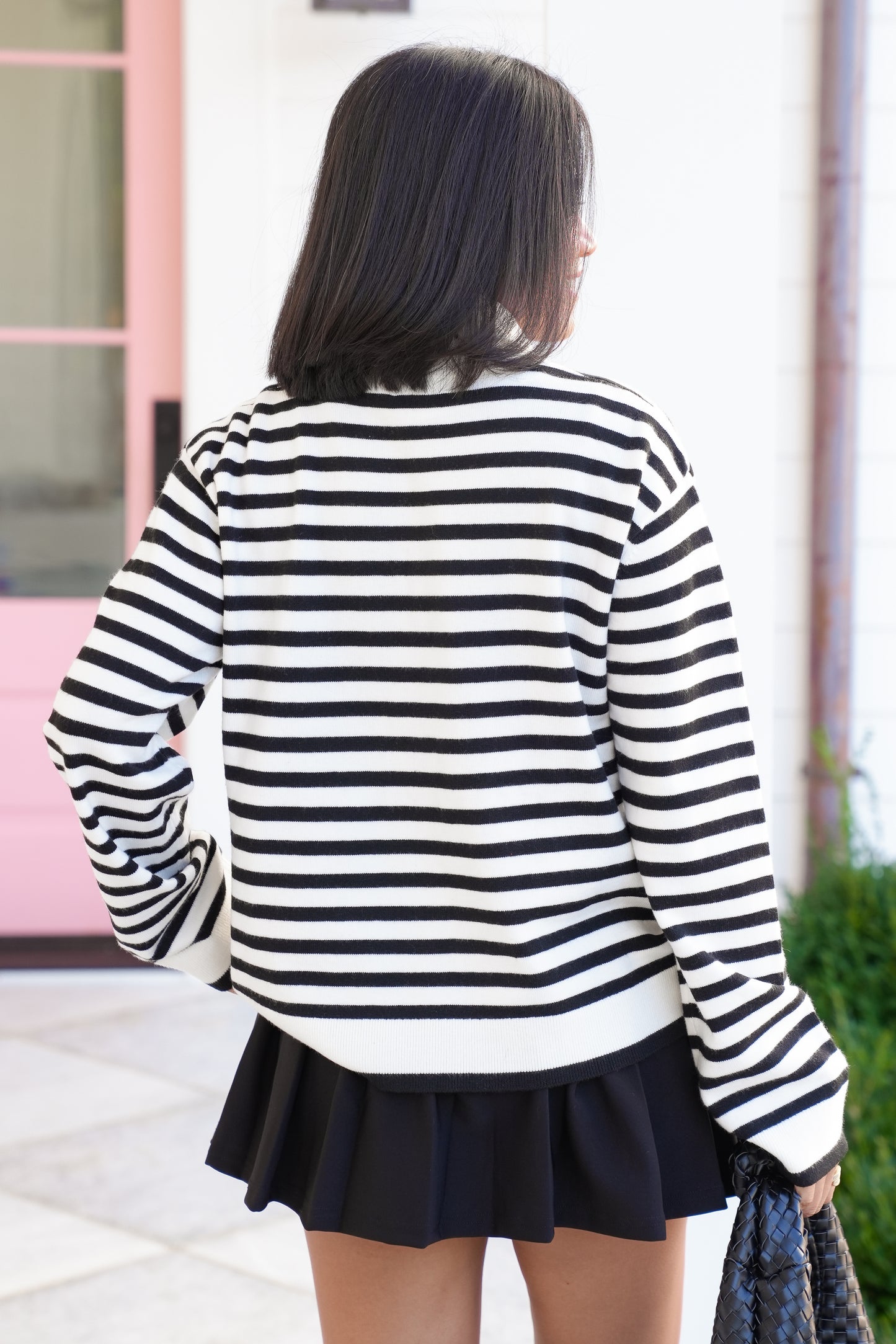 Striped Long Sleeve Pullover Sweater