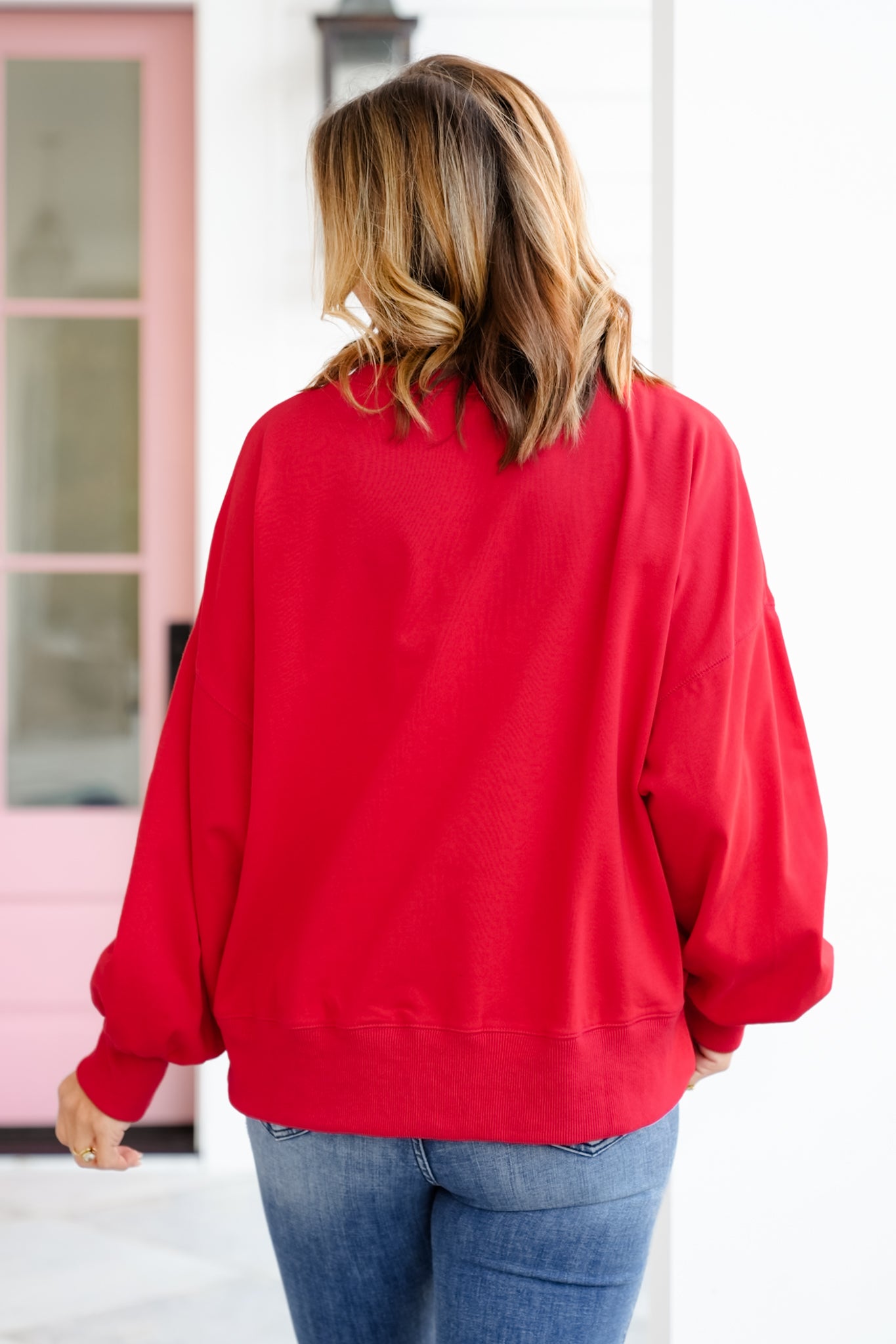 Long Sleeve Santa Pullover Sweatshirt