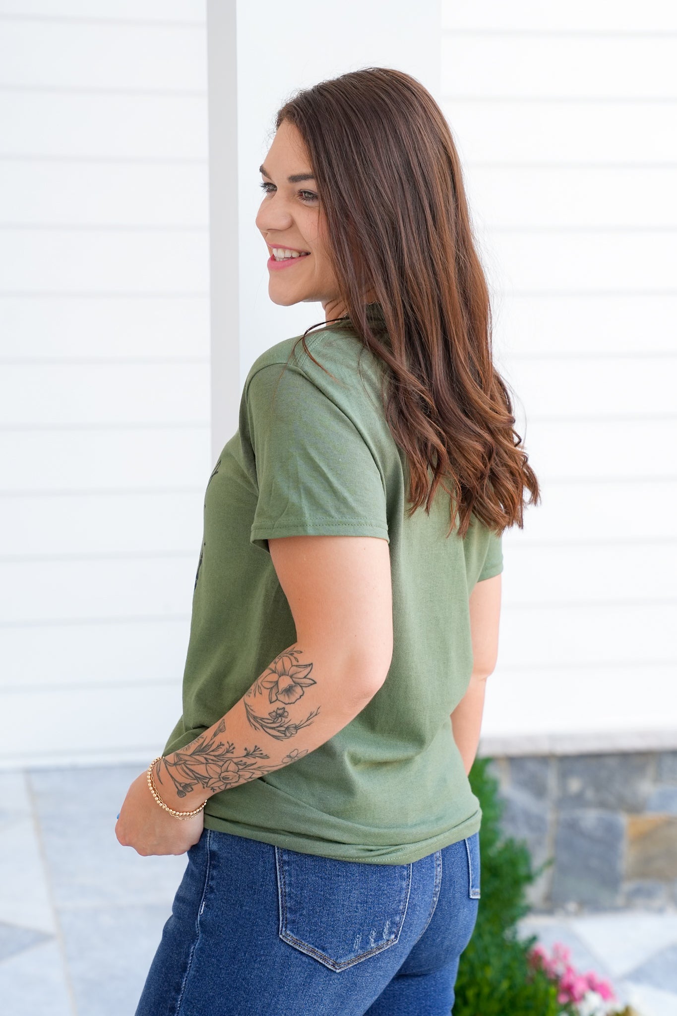 Plus/Reg Short Sleeve "I Match Energy" Graphic Tee