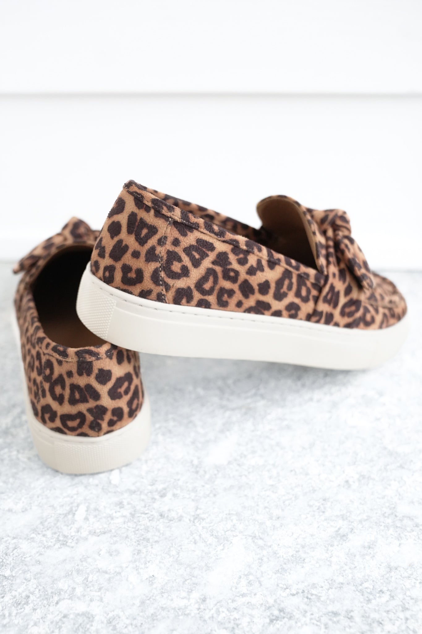 Corky's "Why Knot" Animal Print Slip On Loafer Sneaker with Tied Knot