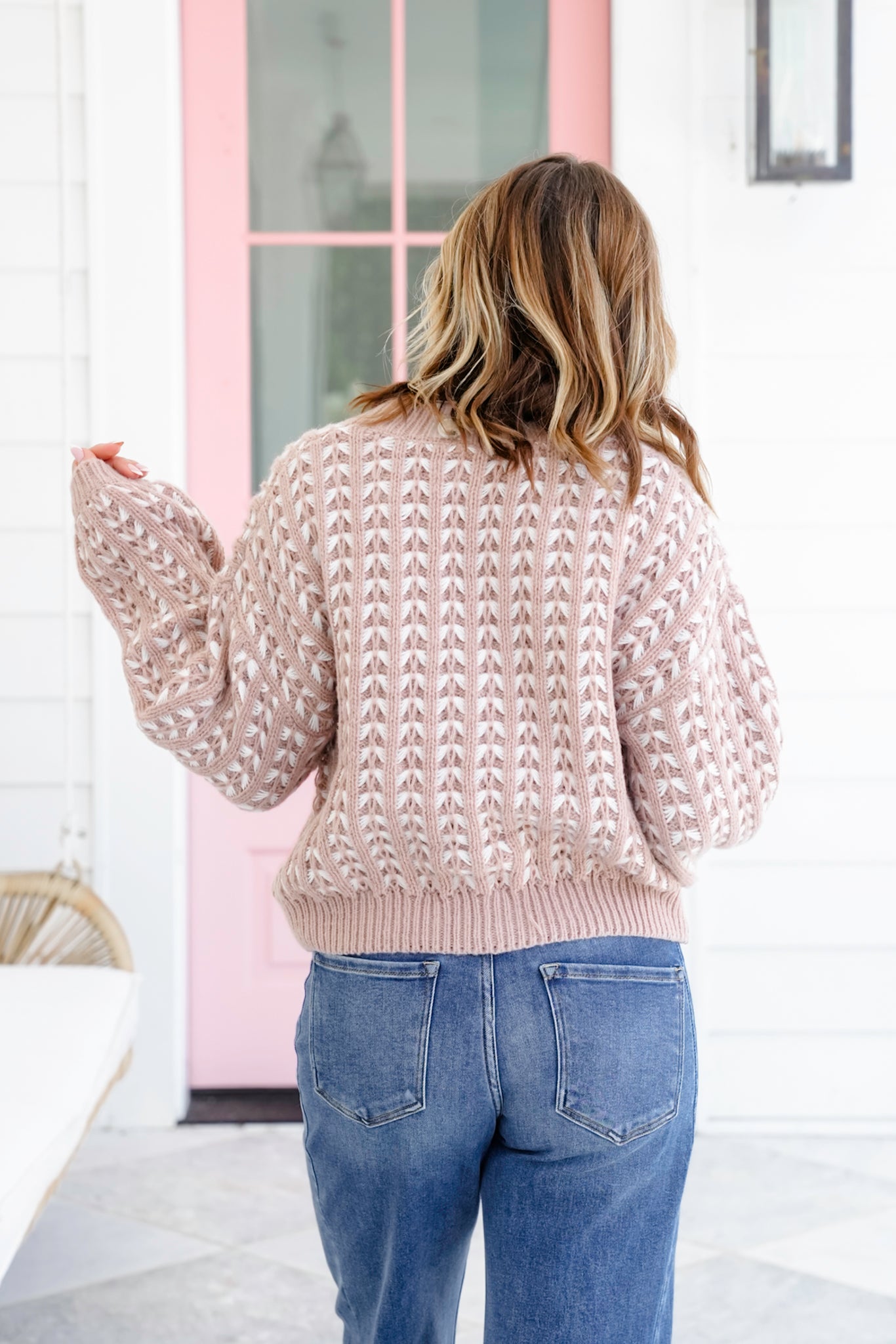 Knitted Long Sleeve Button Up Cardigan Sweater