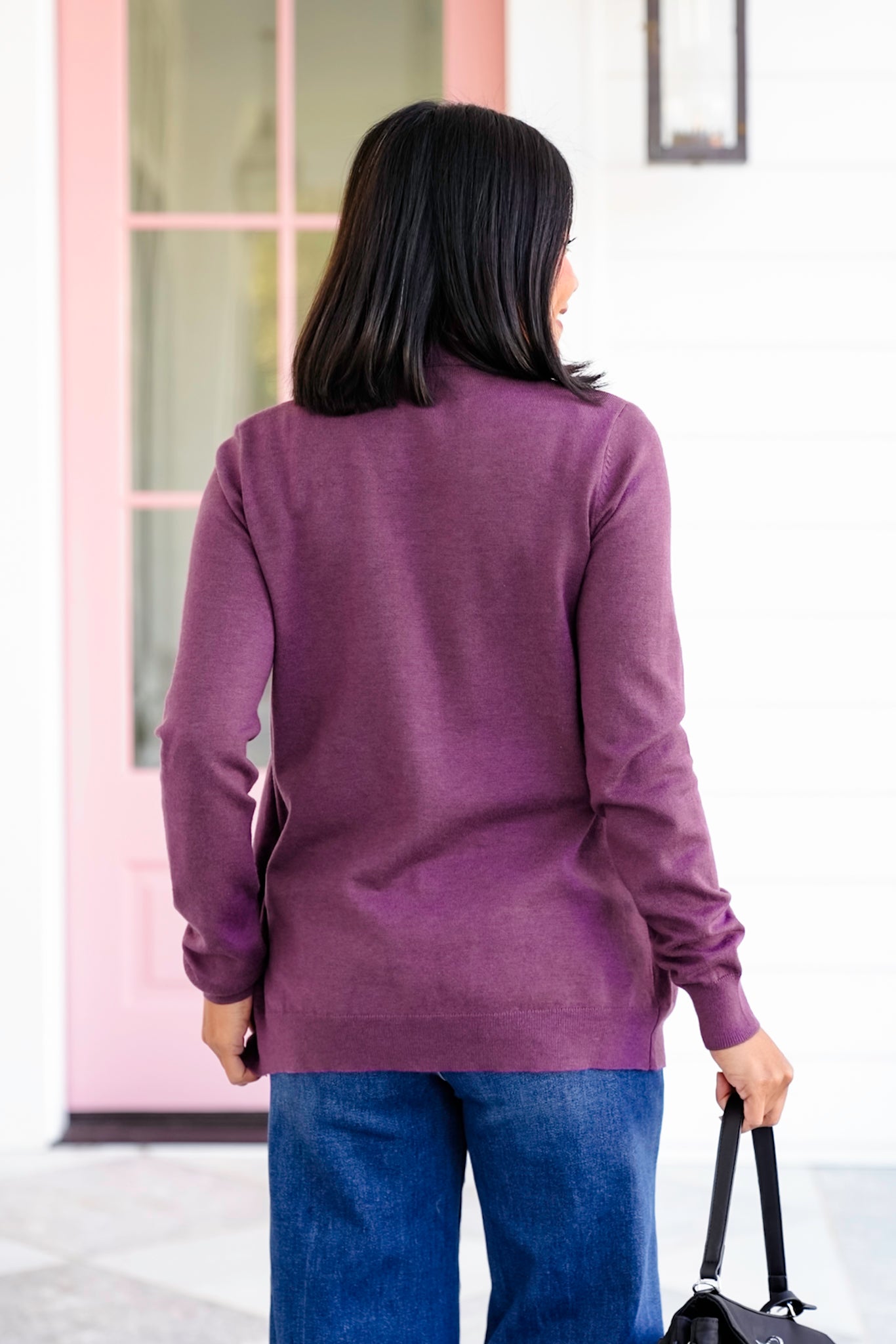 Solid Long Sleeve Layered Cardigan