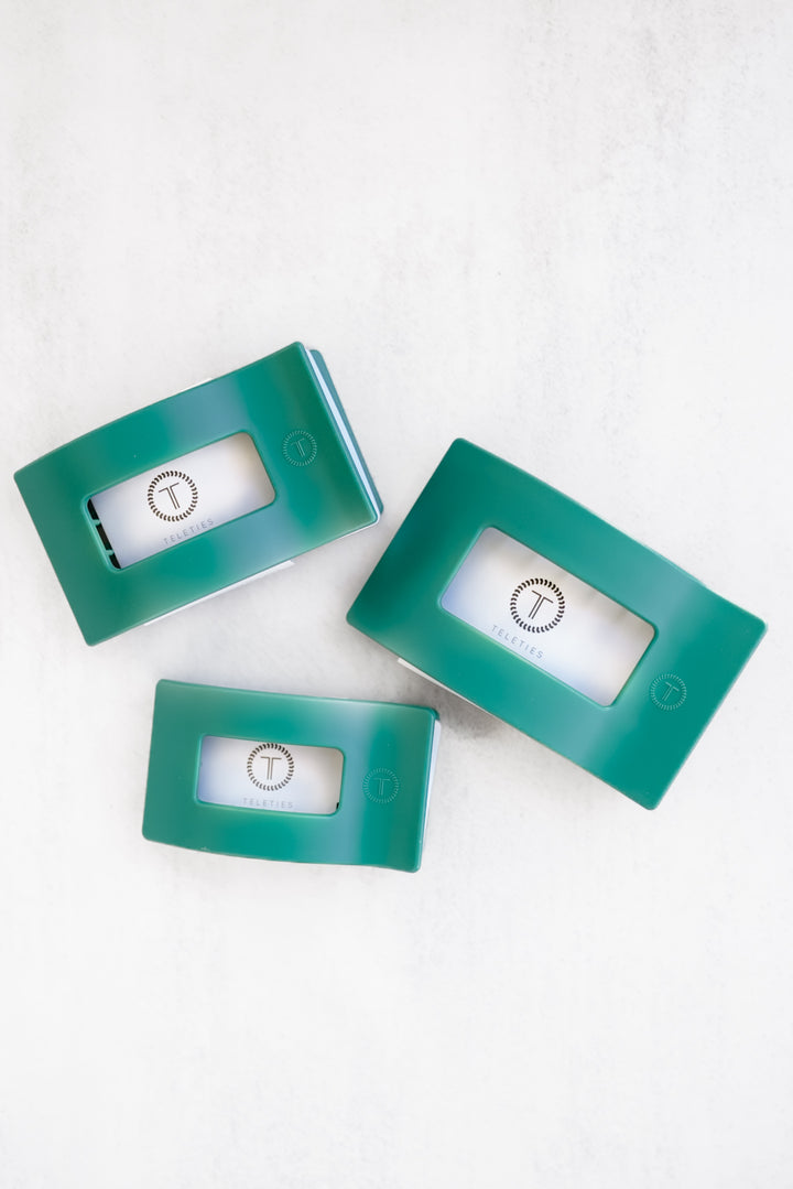 Teleties Fir Real Flat Rectangle Hair Clips