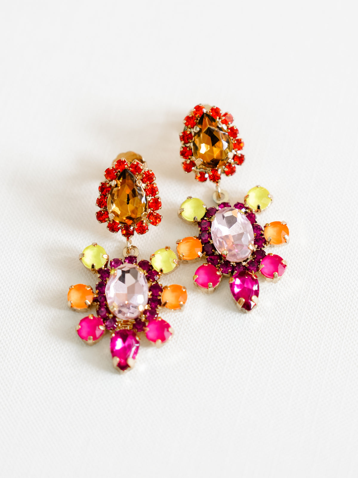 SIENNA by Tova Fiesta Crystal Earrings - Freckled Poppy