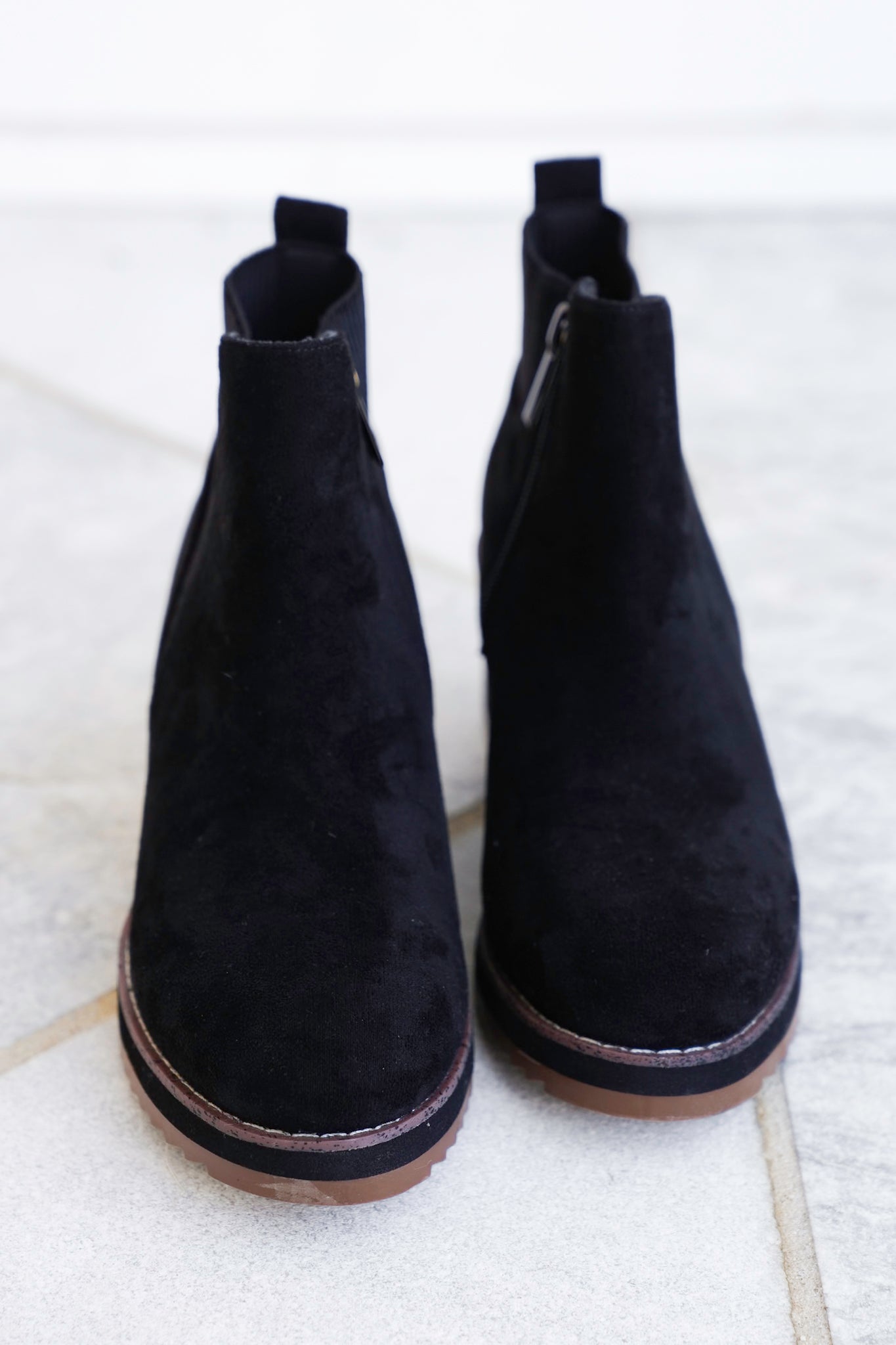 Corky's "Apple Sauced" Vegan Suede Wedge Ankle Booties