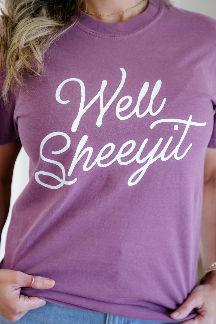 Plus/Reg Short Sleeve "Well Sheeyit" Graphic Tee