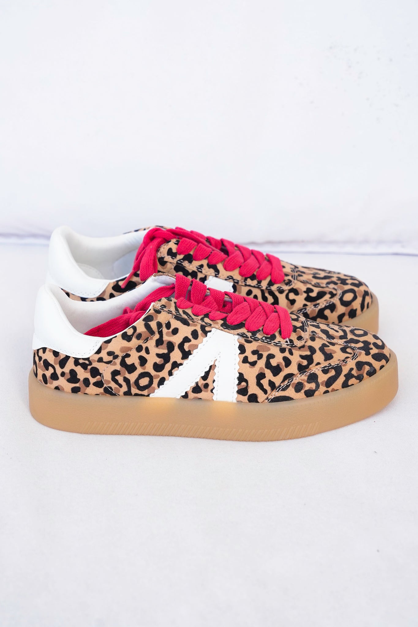 MIA Leopard Print Low-Top Sneaker with V Design