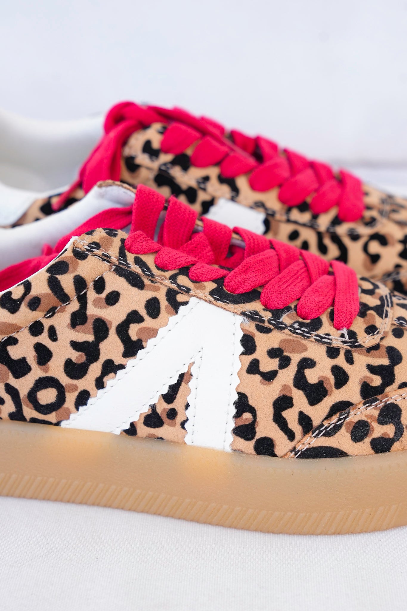 MIA Leopard Print Low-Top Sneaker with V Design