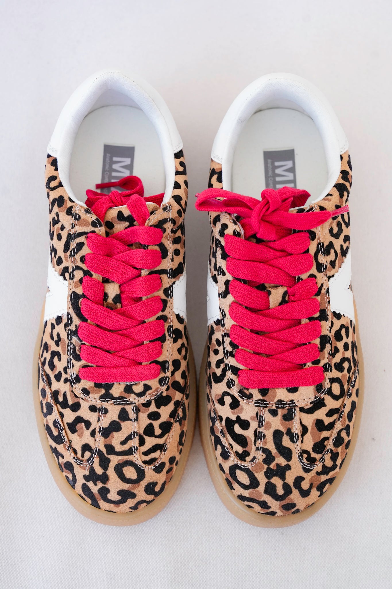 MIA Leopard Print Low-Top Sneaker with V Design
