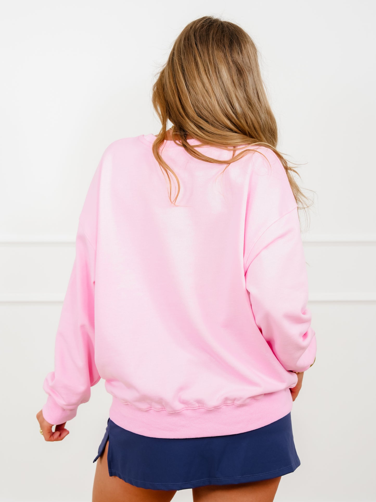 Embroidered "USA" Long Sleeve Pullover