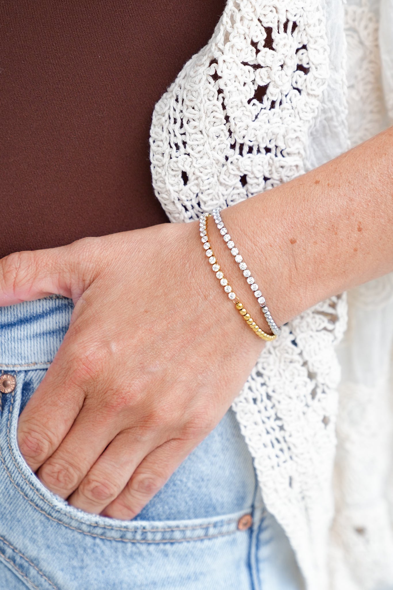 Chansutt Pearls Gem Bracelet