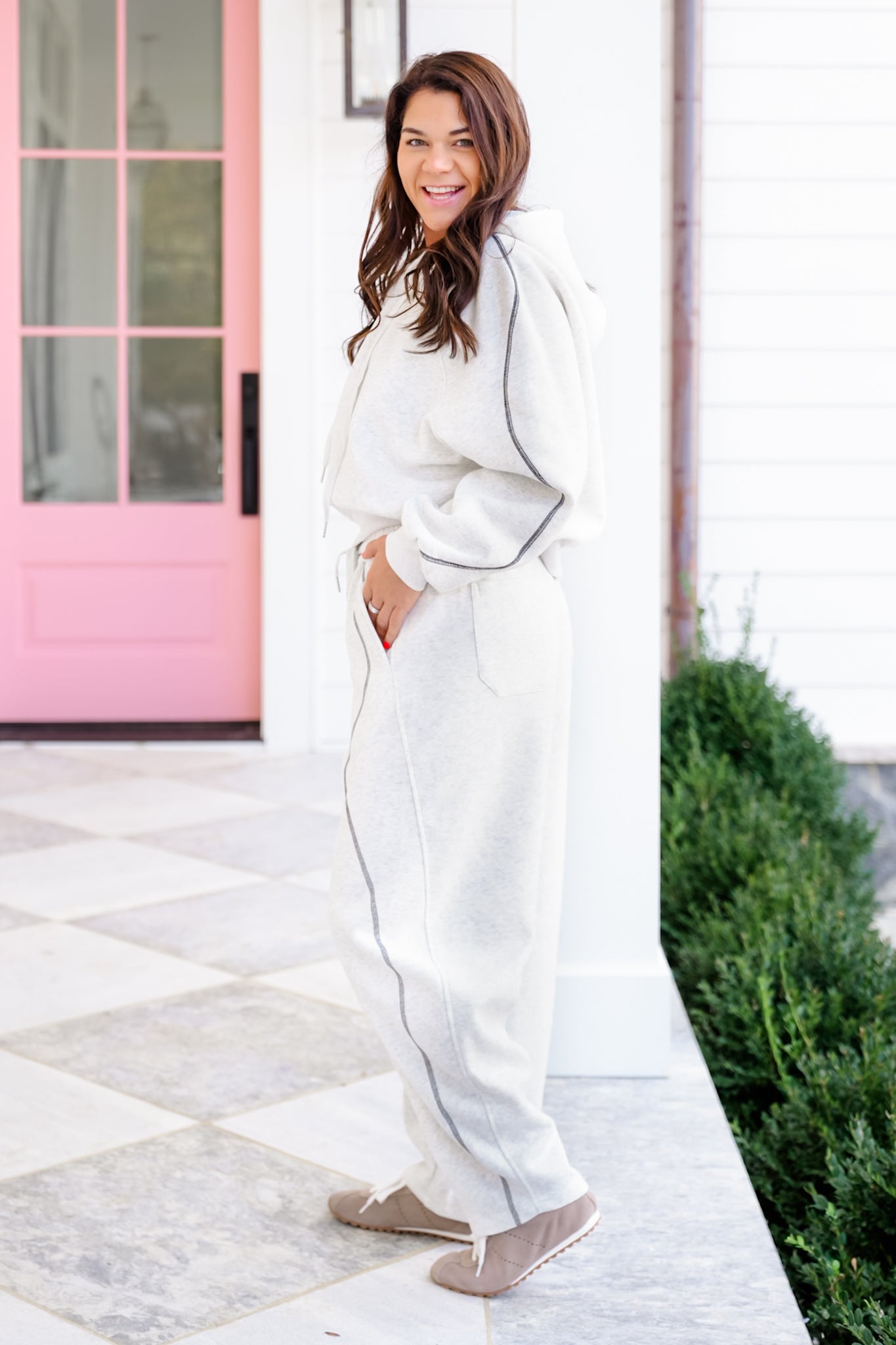 Plus/Reg Long Sleeve Hoodie and Sweatpants Set