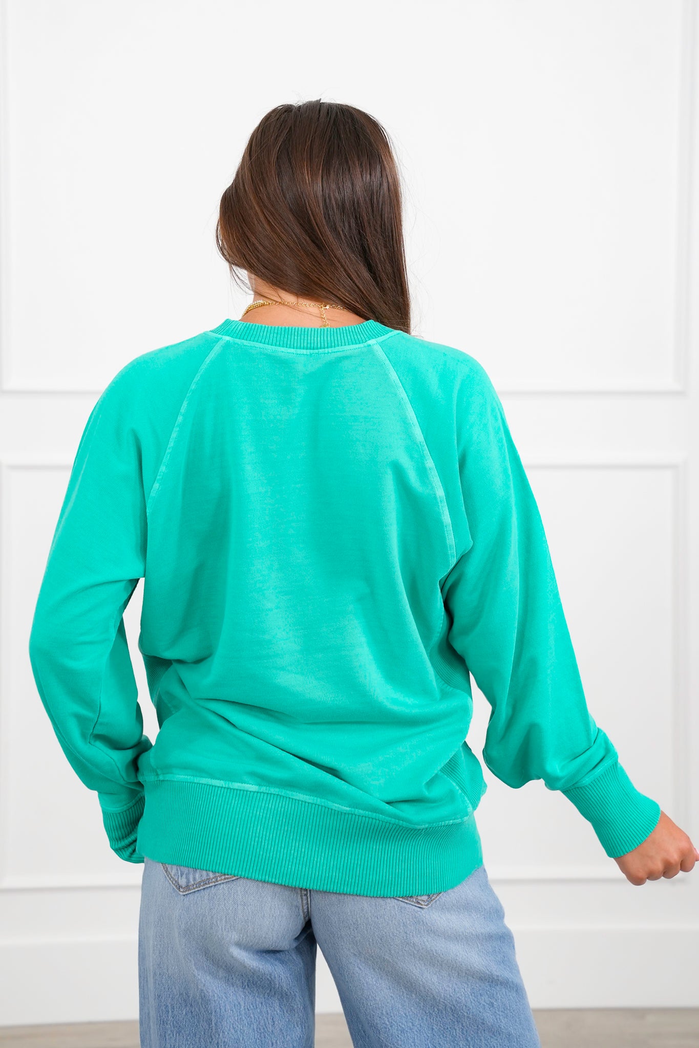 Door Buster! PLUS/REG Zenana Pigment Dyed French Terry Pullover with Pockets