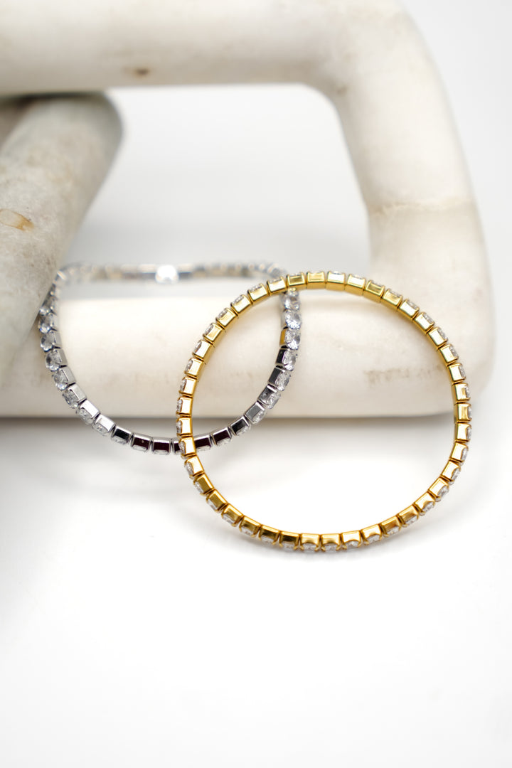 Chansutt Pearls Thick Stretchy Tennis Bracelet