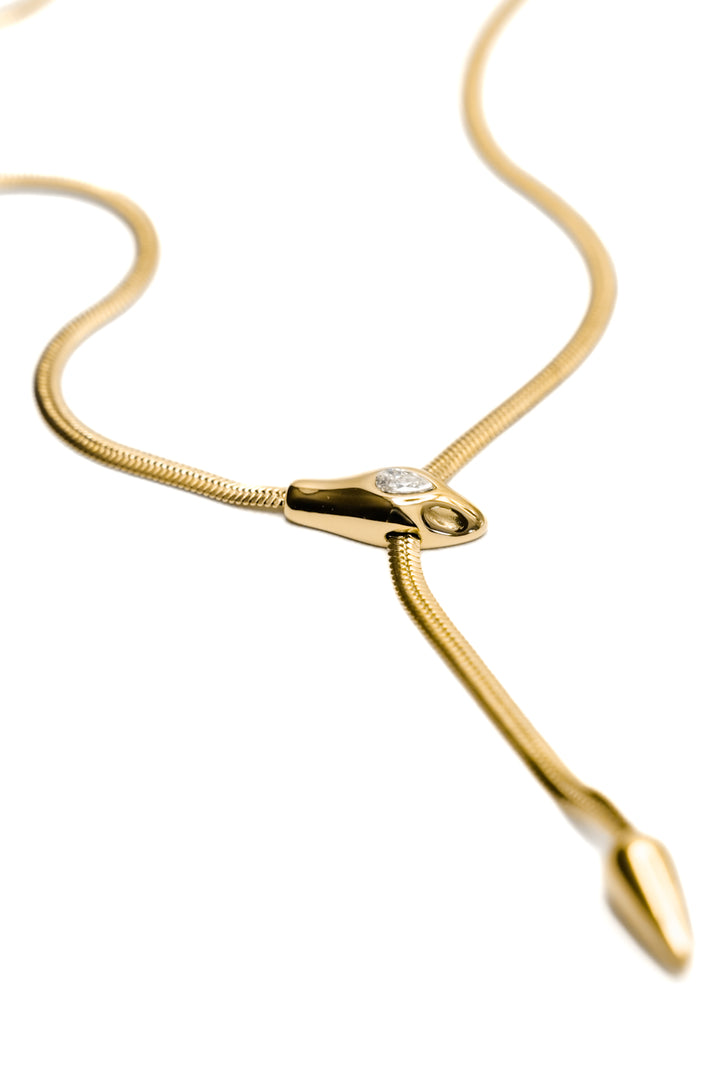 Gildora Serpent Y Lariat Necklace