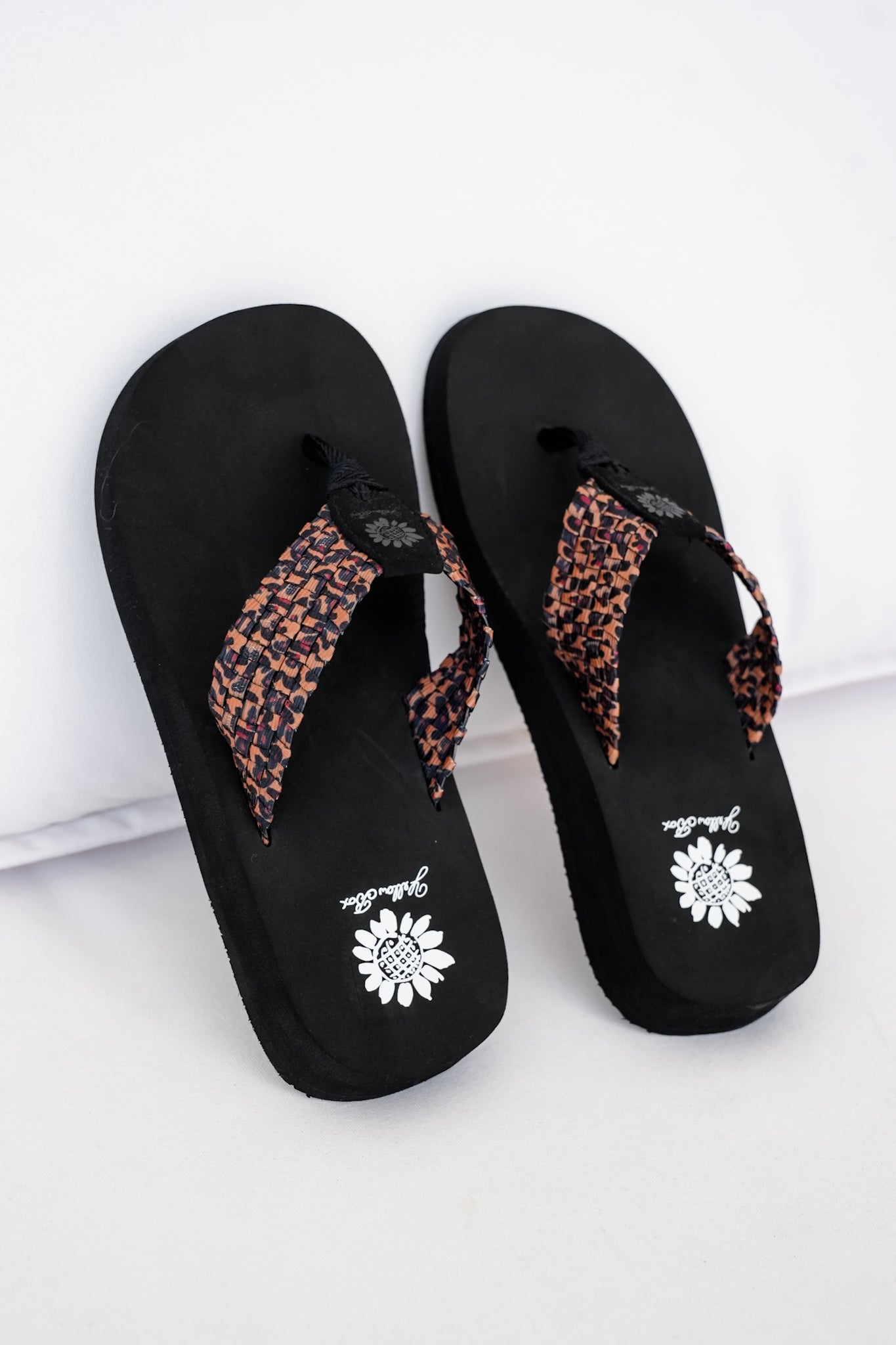 Yellow Box Woven Strap Flip Flop Sandal