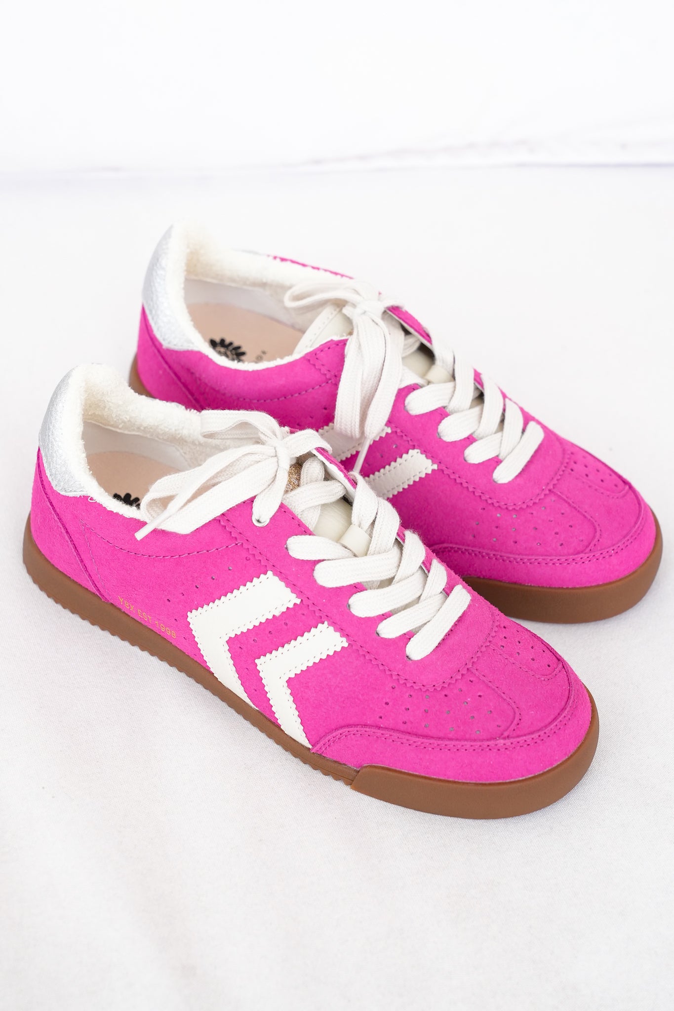 Yellow Box Retro Low-Top Sneaker with Rubber Sole