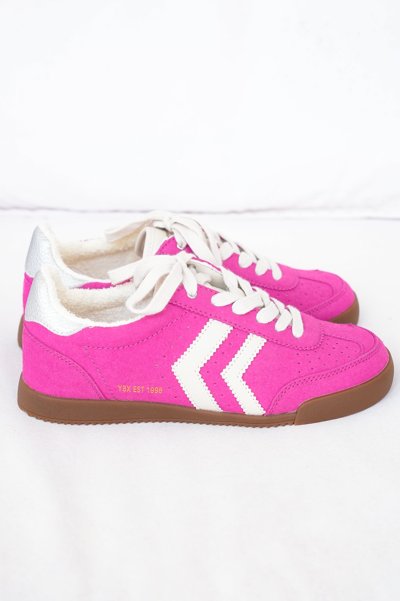 Yellow Box Retro Low-Top Sneaker with Rubber Sole