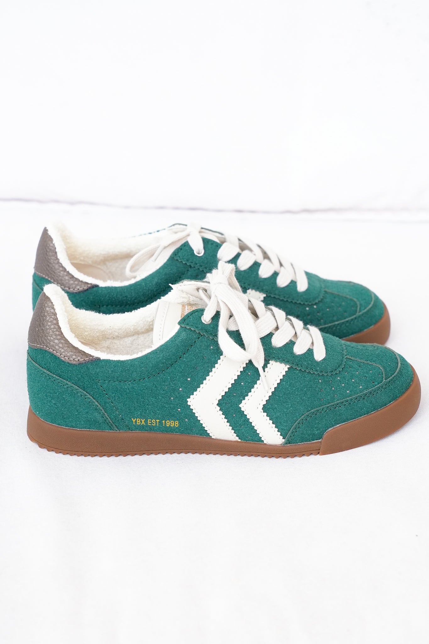 Yellow Box Retro Low-Top Sneaker with Rubber Sole