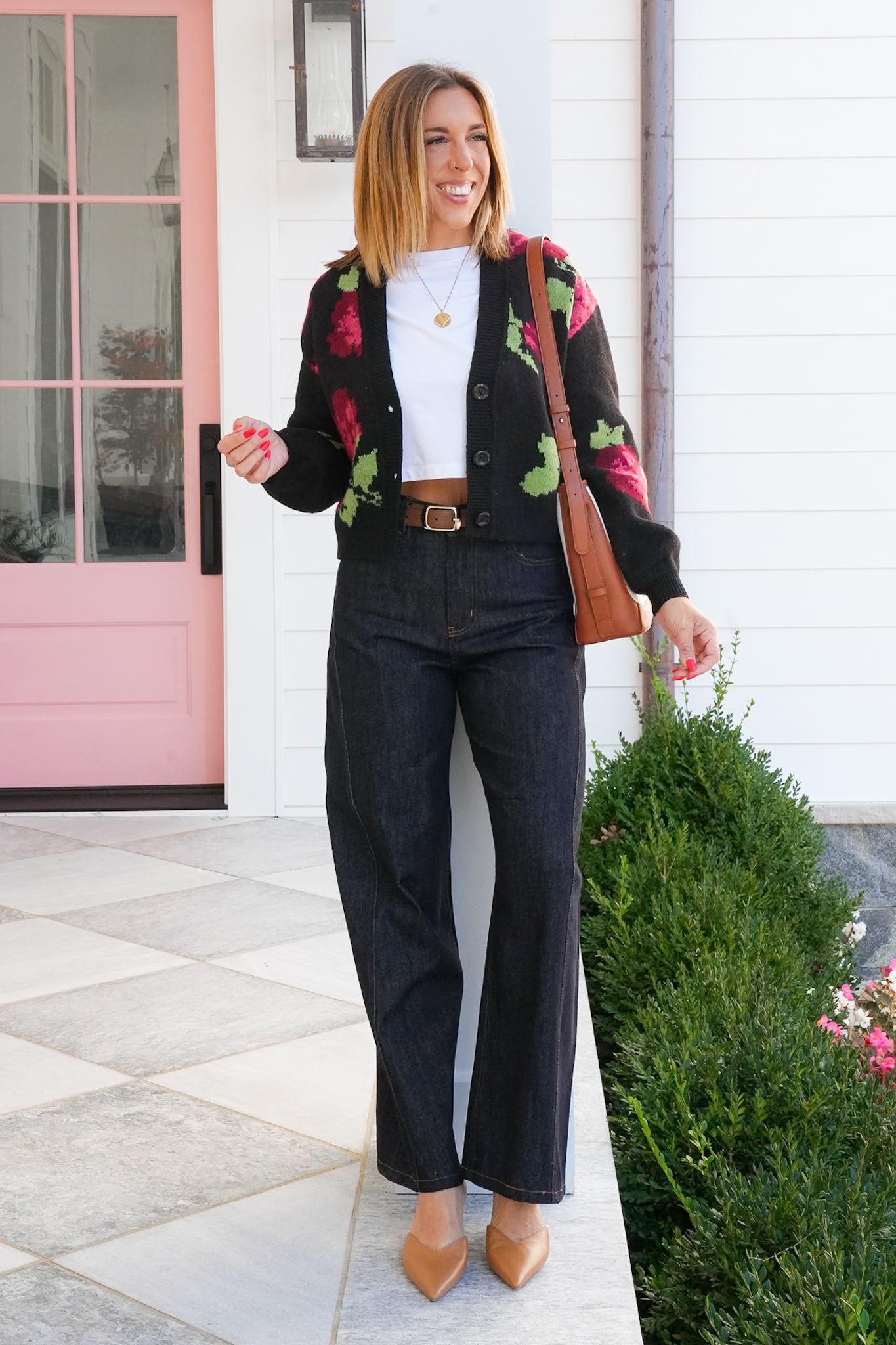 Long Sleeve V-Neck Button Down Cardigan