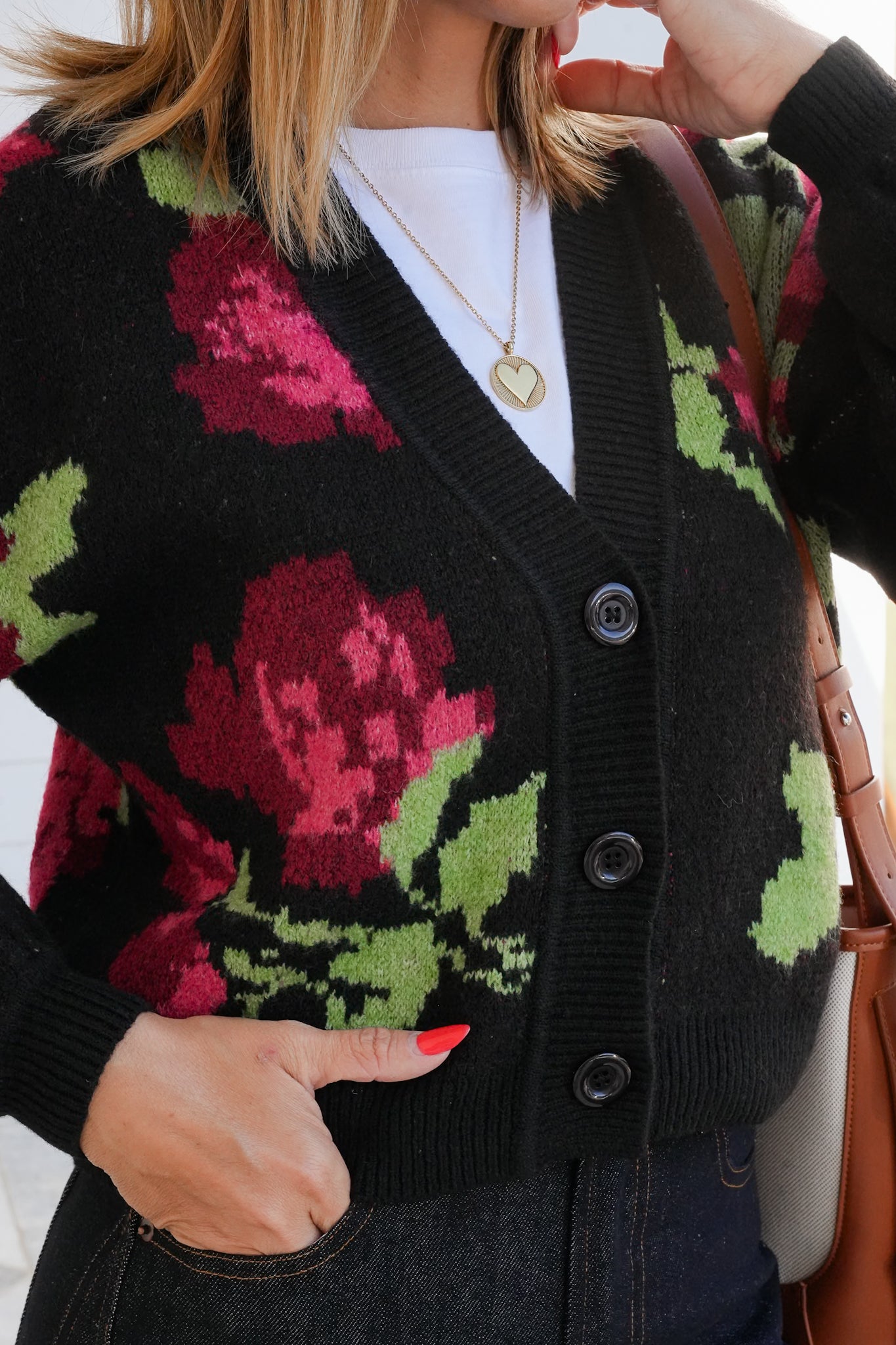 Long Sleeve V-Neck Button Down Cardigan