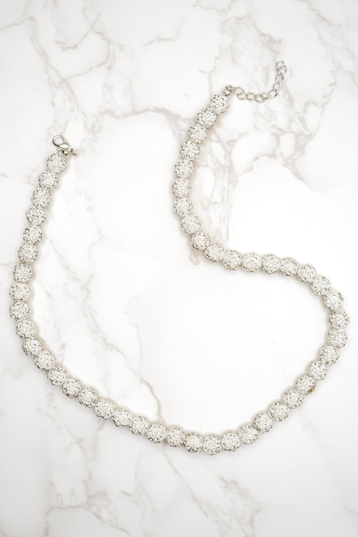 Glam Baseball Necklace - Freckled Poppy