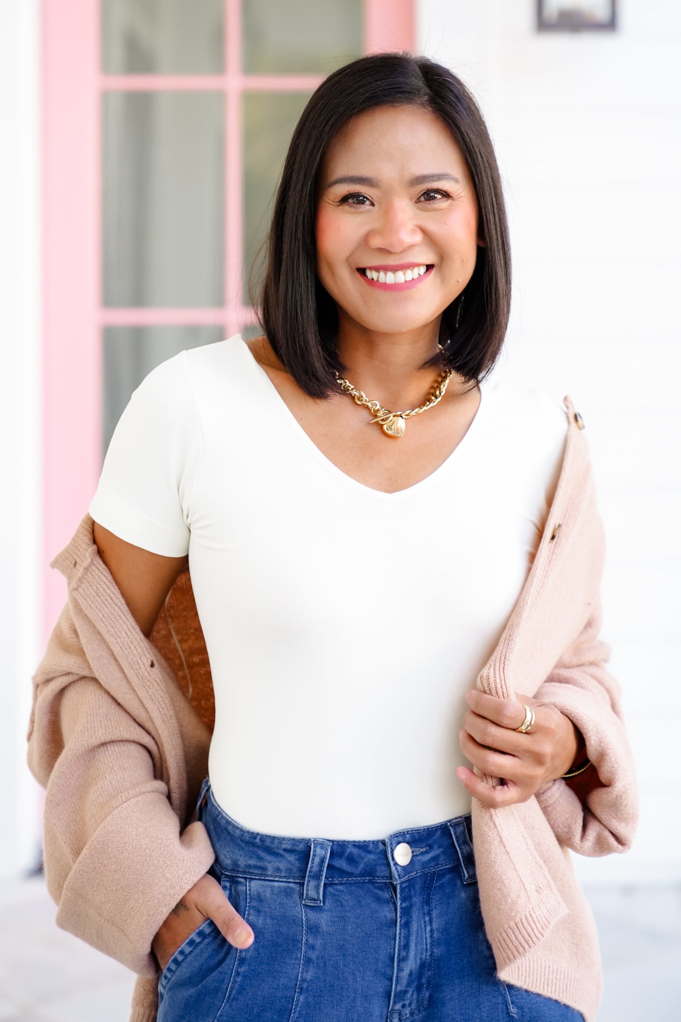 Door Buster! Plus/Reg Short Sleeve U/V Neck Top