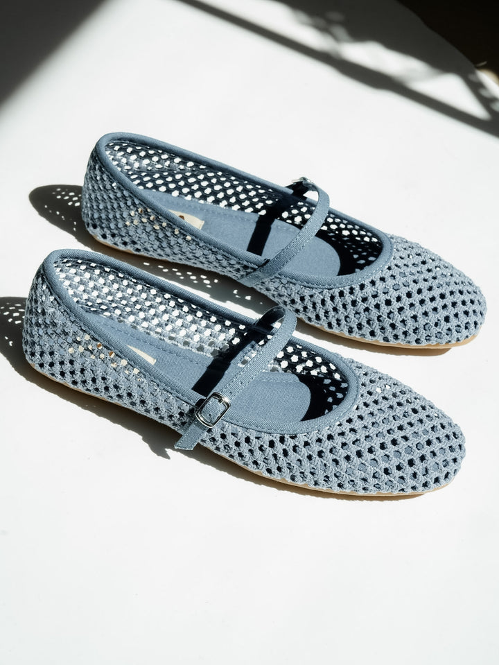 MIA Woven Mesh Mary Jane Flat