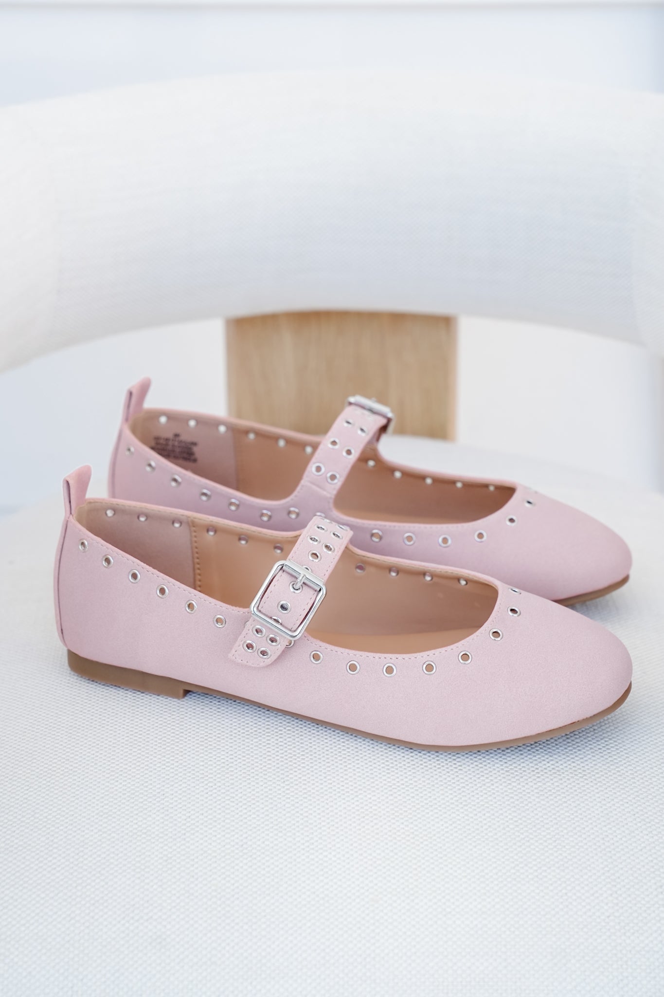 MIA "Ulani" Ballet Inspired Flats with Grommet detail