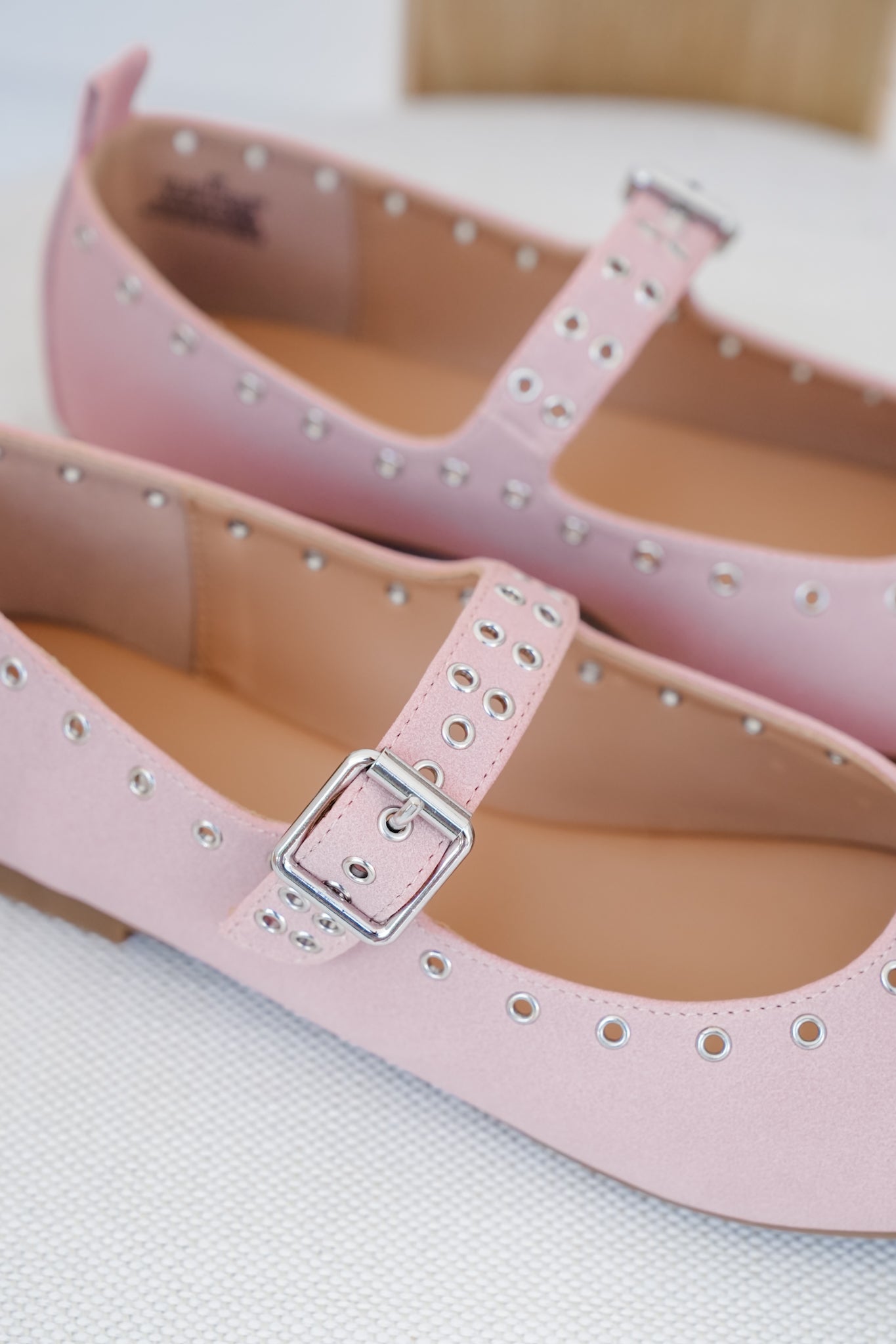 MIA "Ulani" Ballet Inspired Flats with Grommet detail