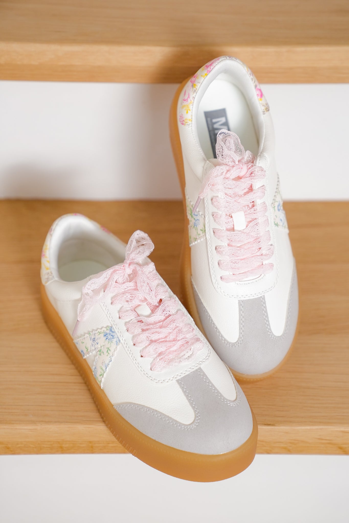 MIA Casual Floral Low Top Sneaker with V Design