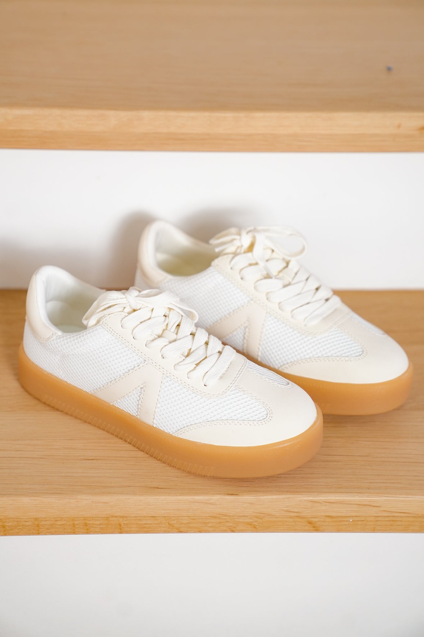 MIA Low Top Mesh Sneaker with V Design
