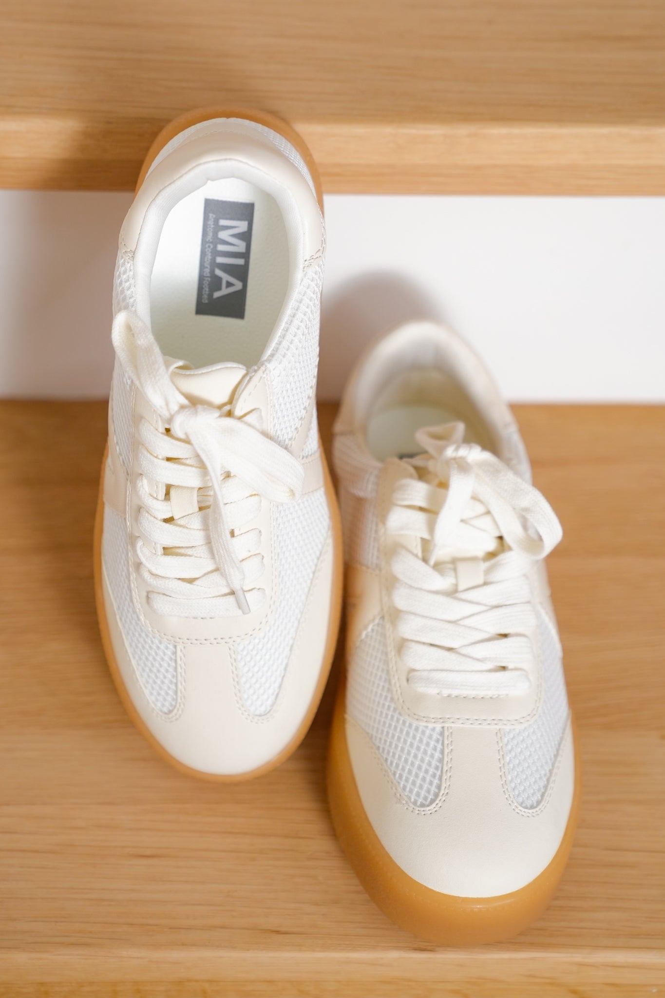 MIA Low Top Mesh Sneaker with V Design
