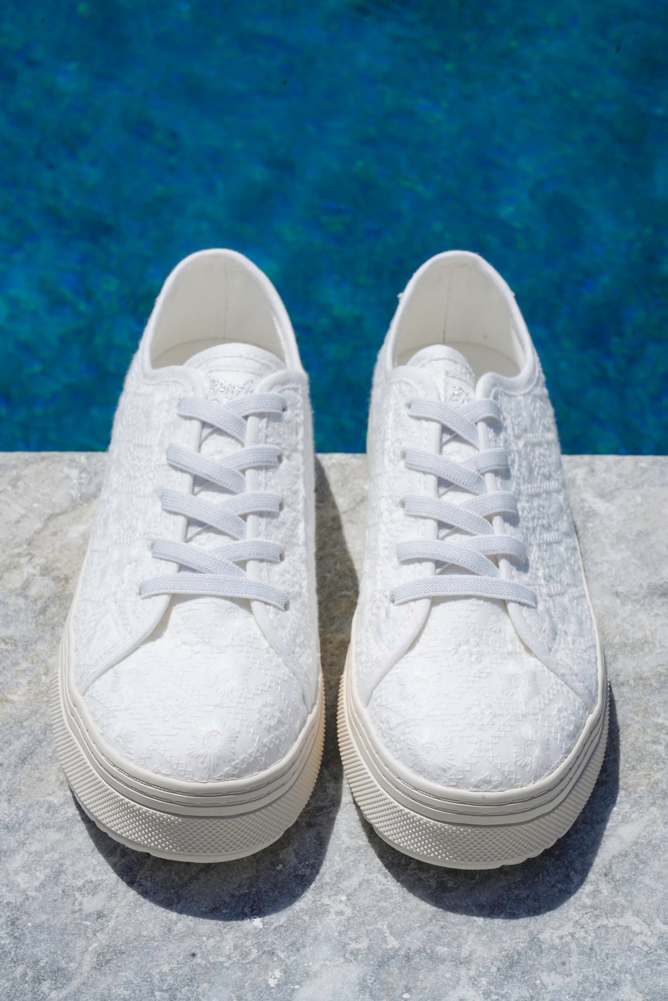 Restock! Blowfish Lace Up Sneaker with Embroidered Detailing