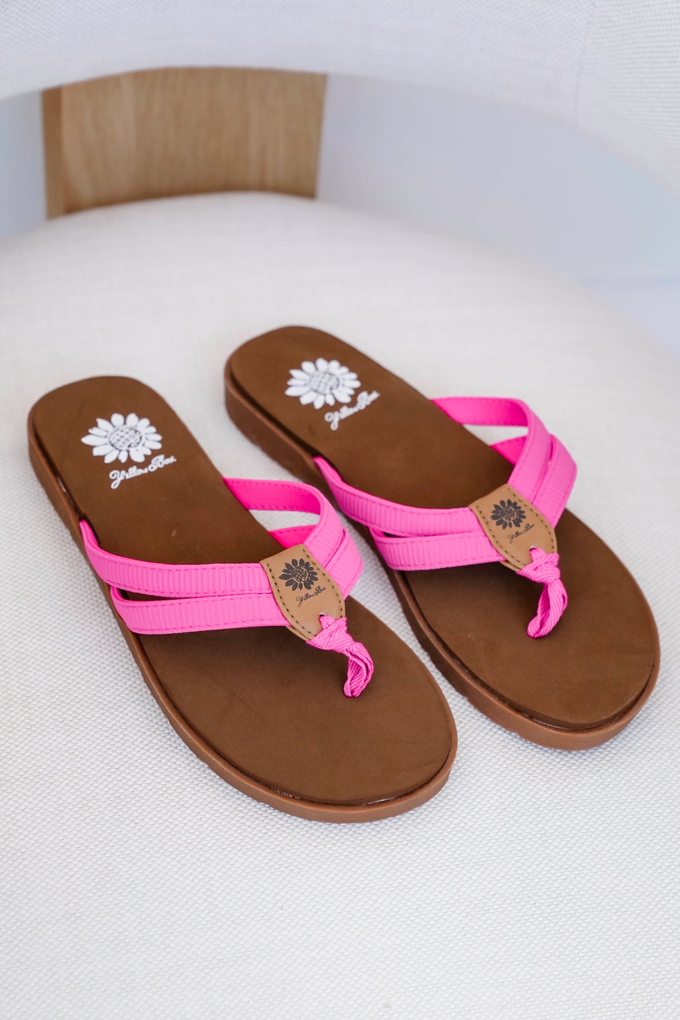 Restock! Yellow Box "Femmie" Casual Strapped Flip Flop Sandal with Cushioned Sole