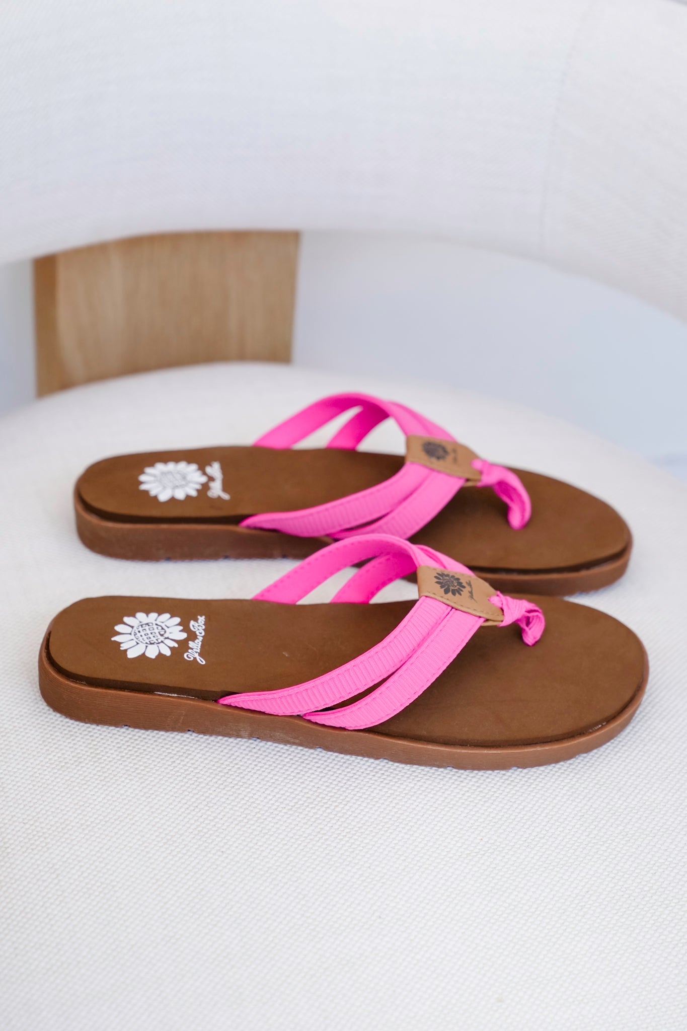 Restock! Yellow Box "Femmie" Casual Strapped Flip Flop Sandal with Cushioned Sole