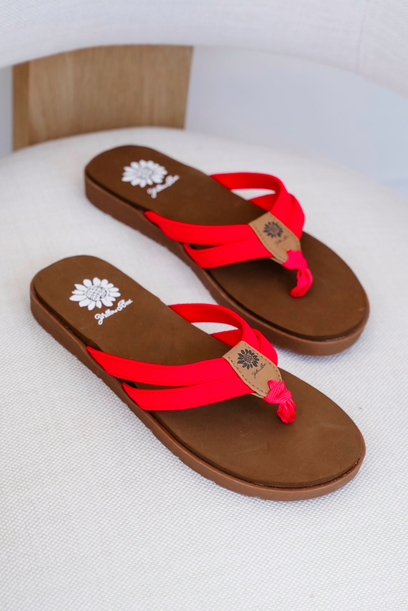 Restock! Yellow Box "Femmie" Casual Strapped Flip Flop Sandal with Cushioned Sole
