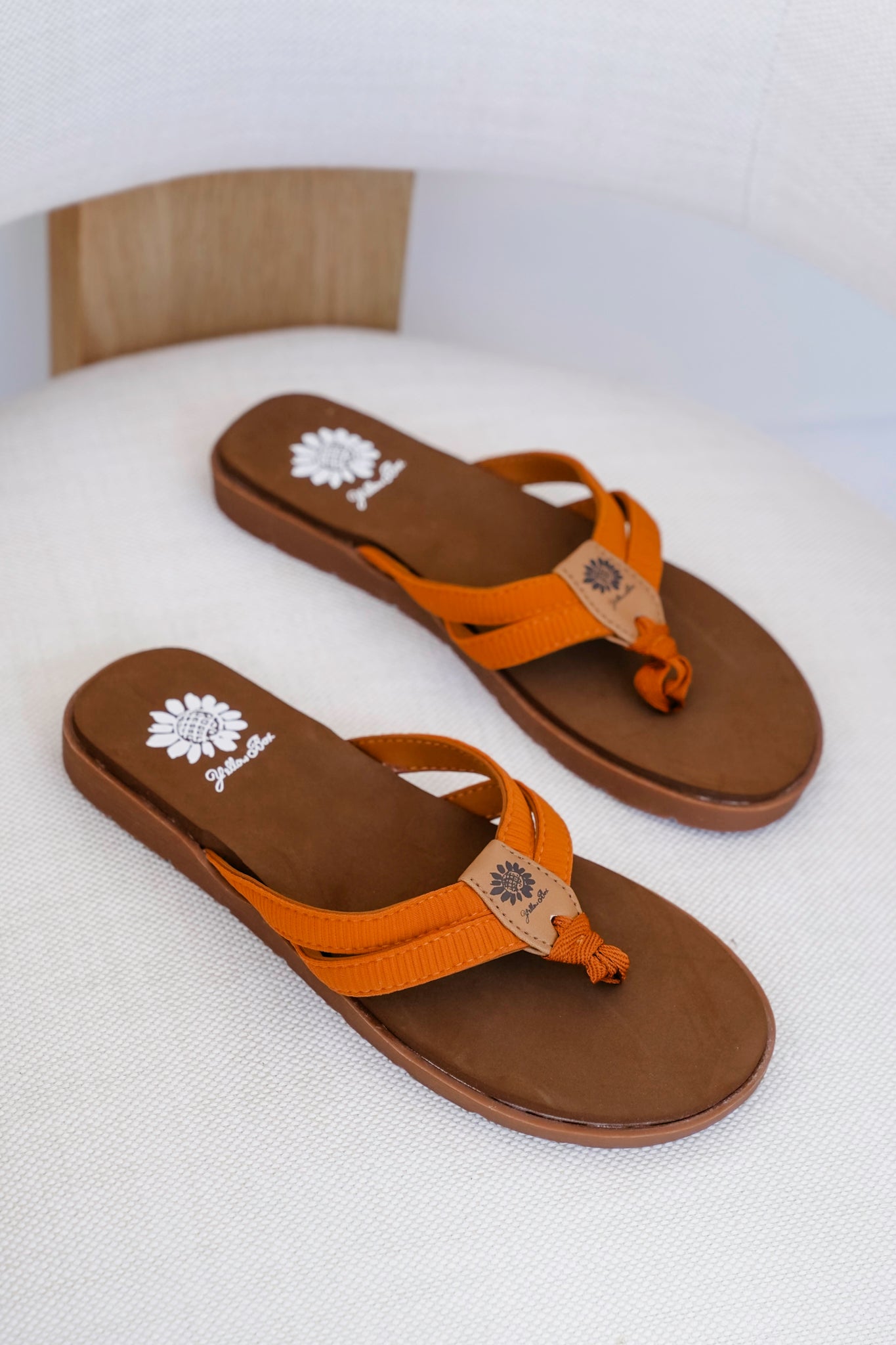 Restock! Yellow Box "Femmie" Casual Strapped Flip Flop Sandal with Cushioned Sole
