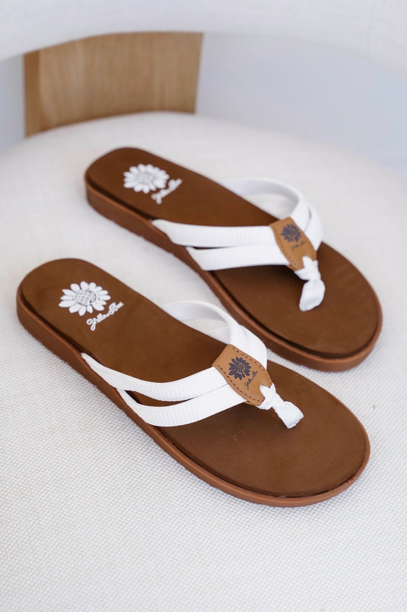 Restock! Yellow Box "Femmie" Casual Strapped Flip Flop Sandal with Cushioned Sole