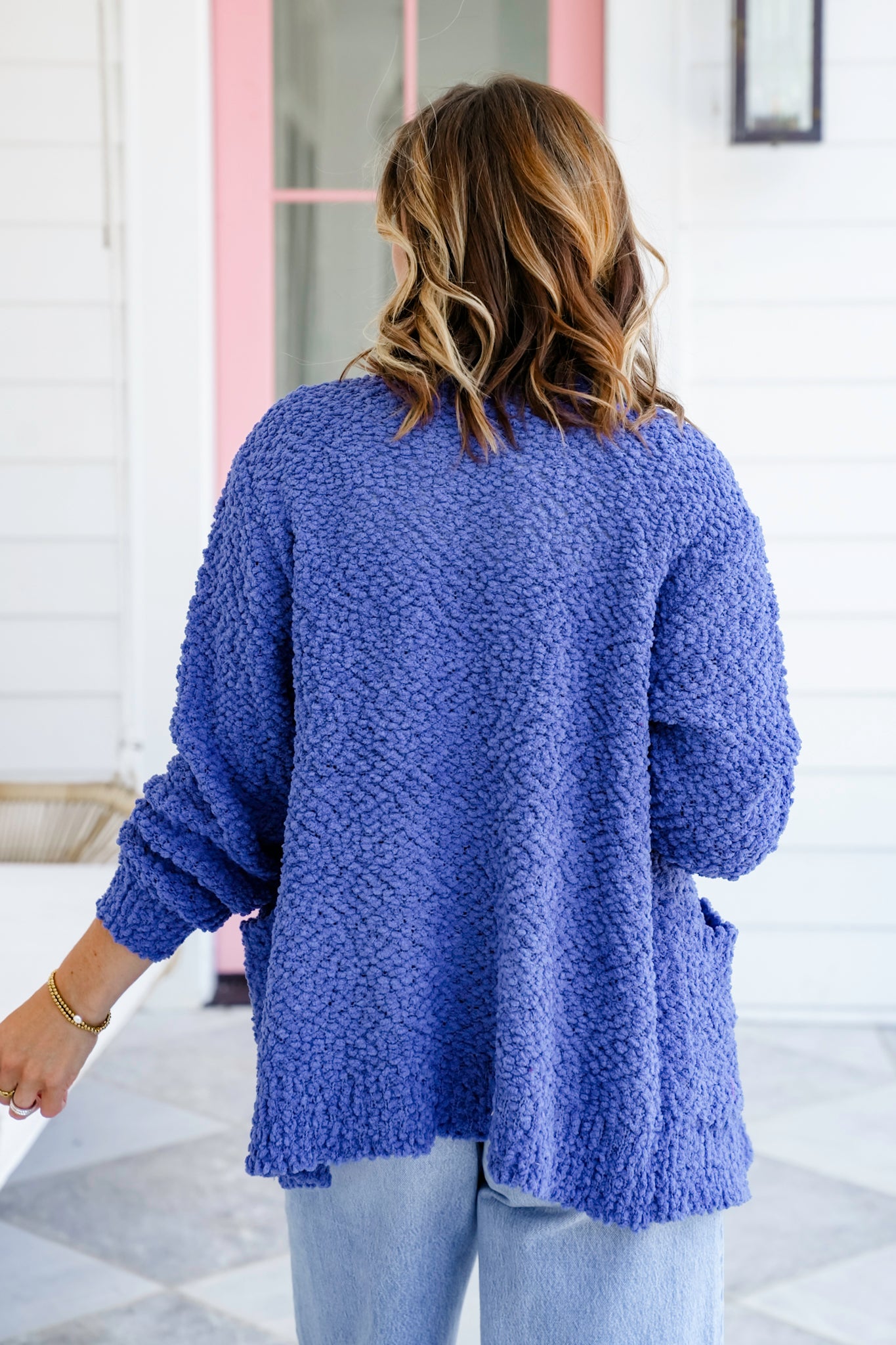 Door Buster! Zenana Long Sleeve Popcorn Sweater Cardigan with Pockets