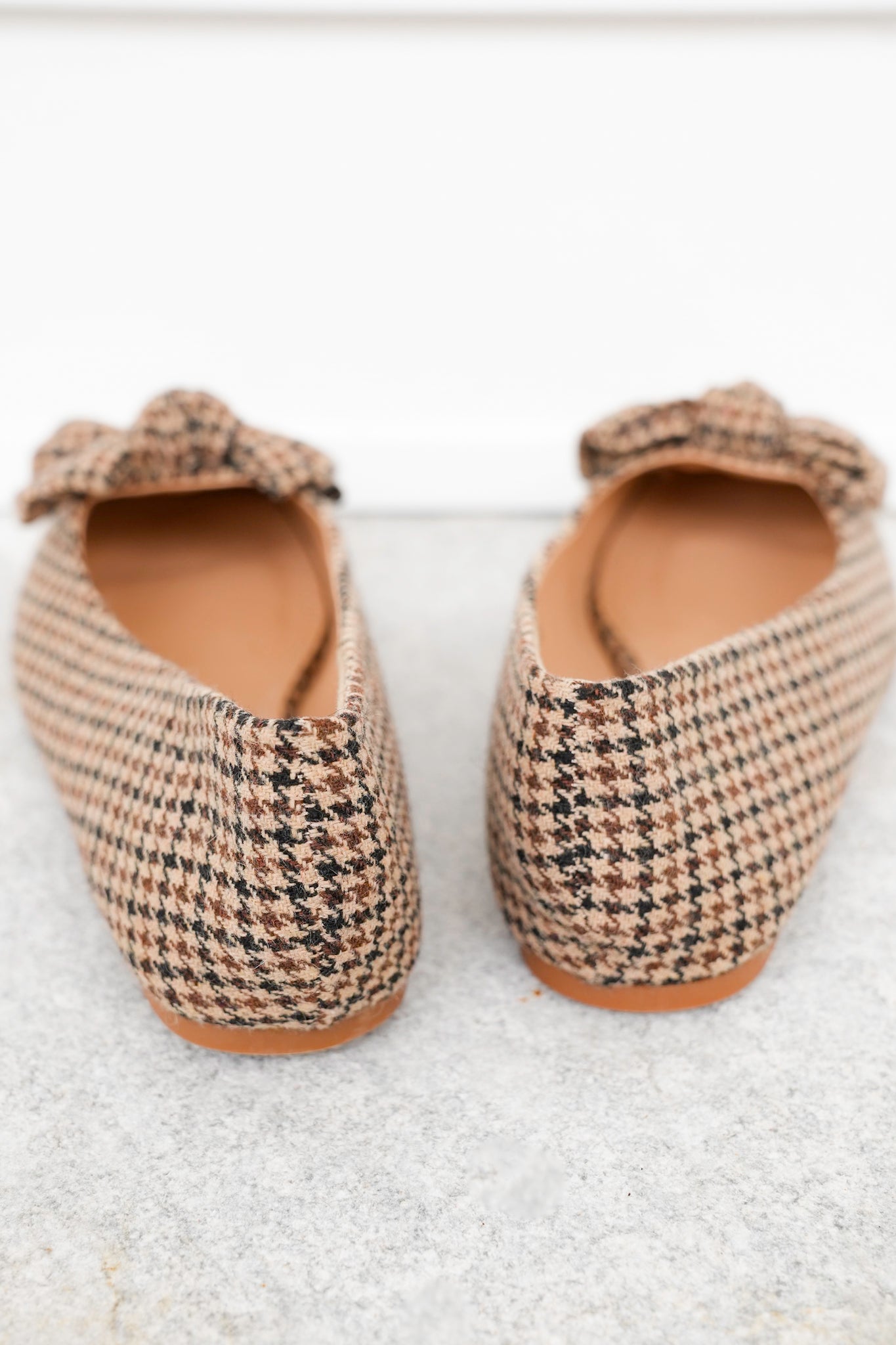 Corky's "Sugar Rush" Houndstooth Ballet Flats with Bow Accent
