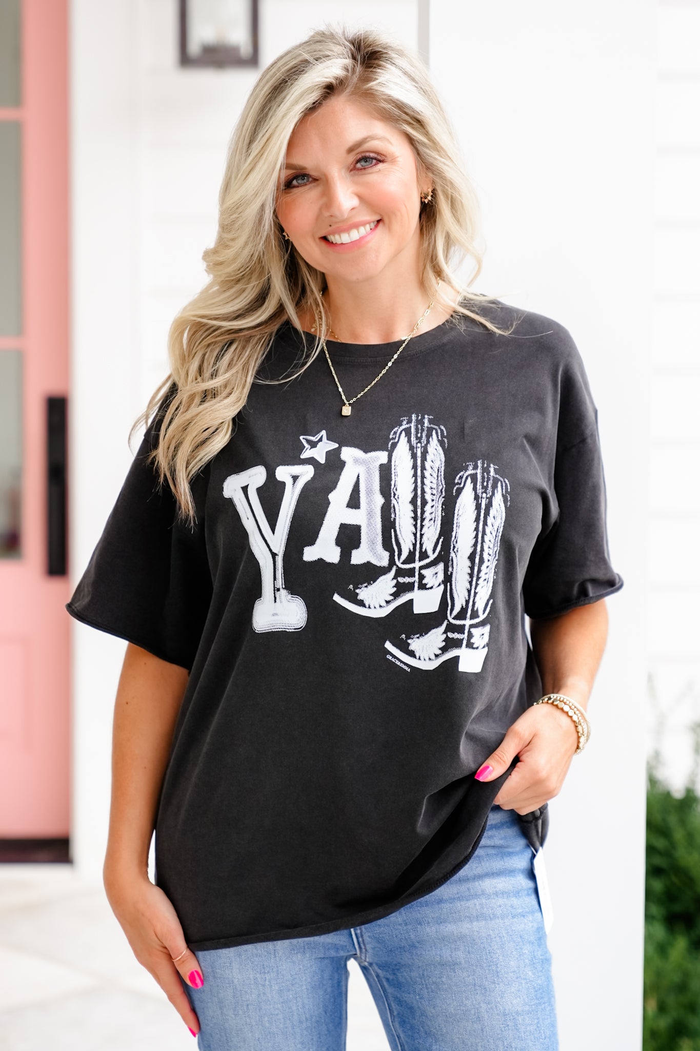 Plus/Reg Short Sleeve "Y'all" Graphic Tee