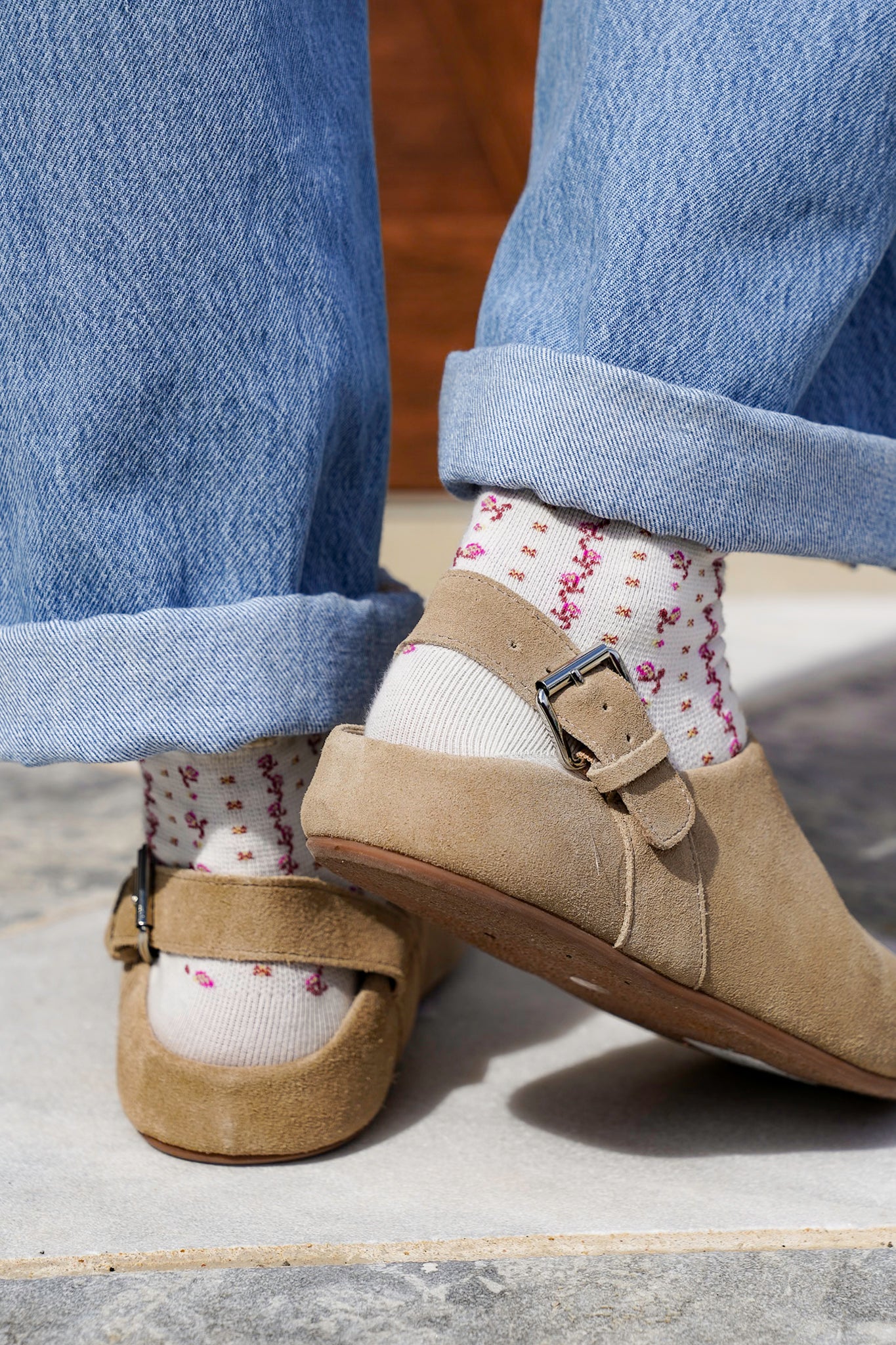 Leather Closed Toe Clog with Adjustable Slingback Strap