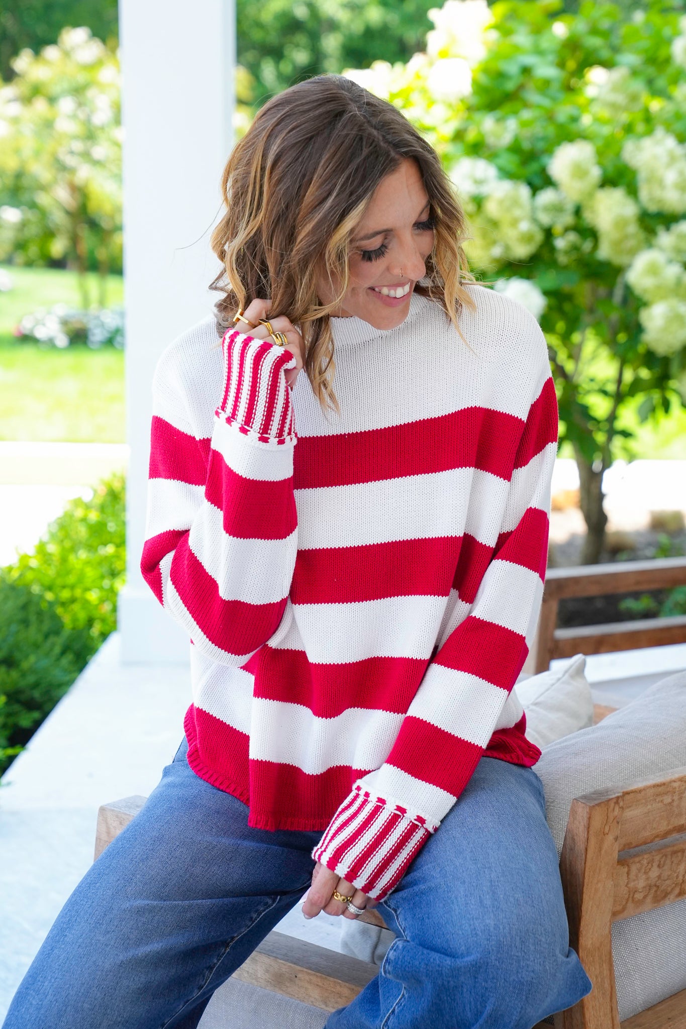 Door Buster! Zenana Striped Sweater