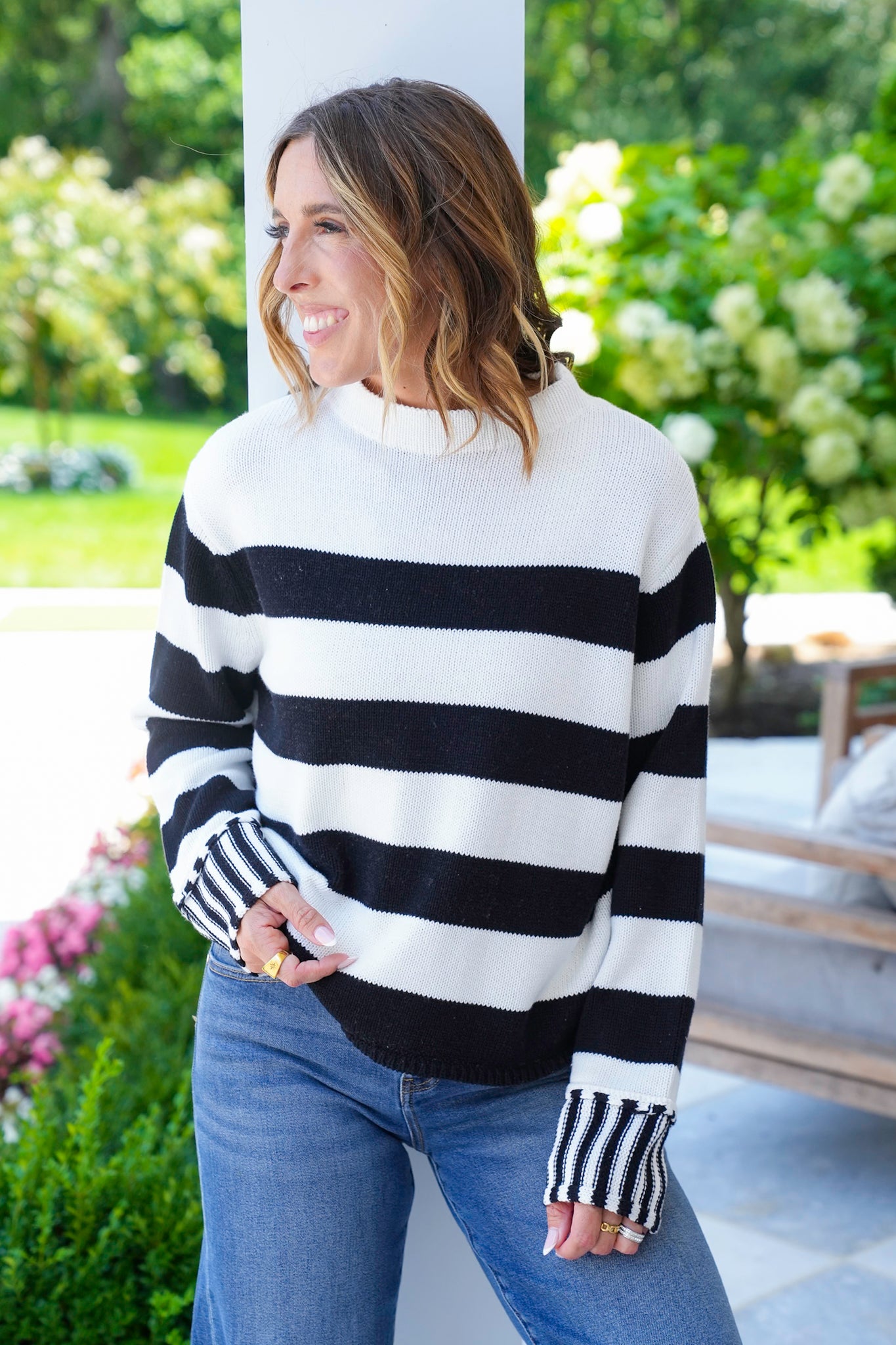 Door Buster! Zenana Striped Sweater