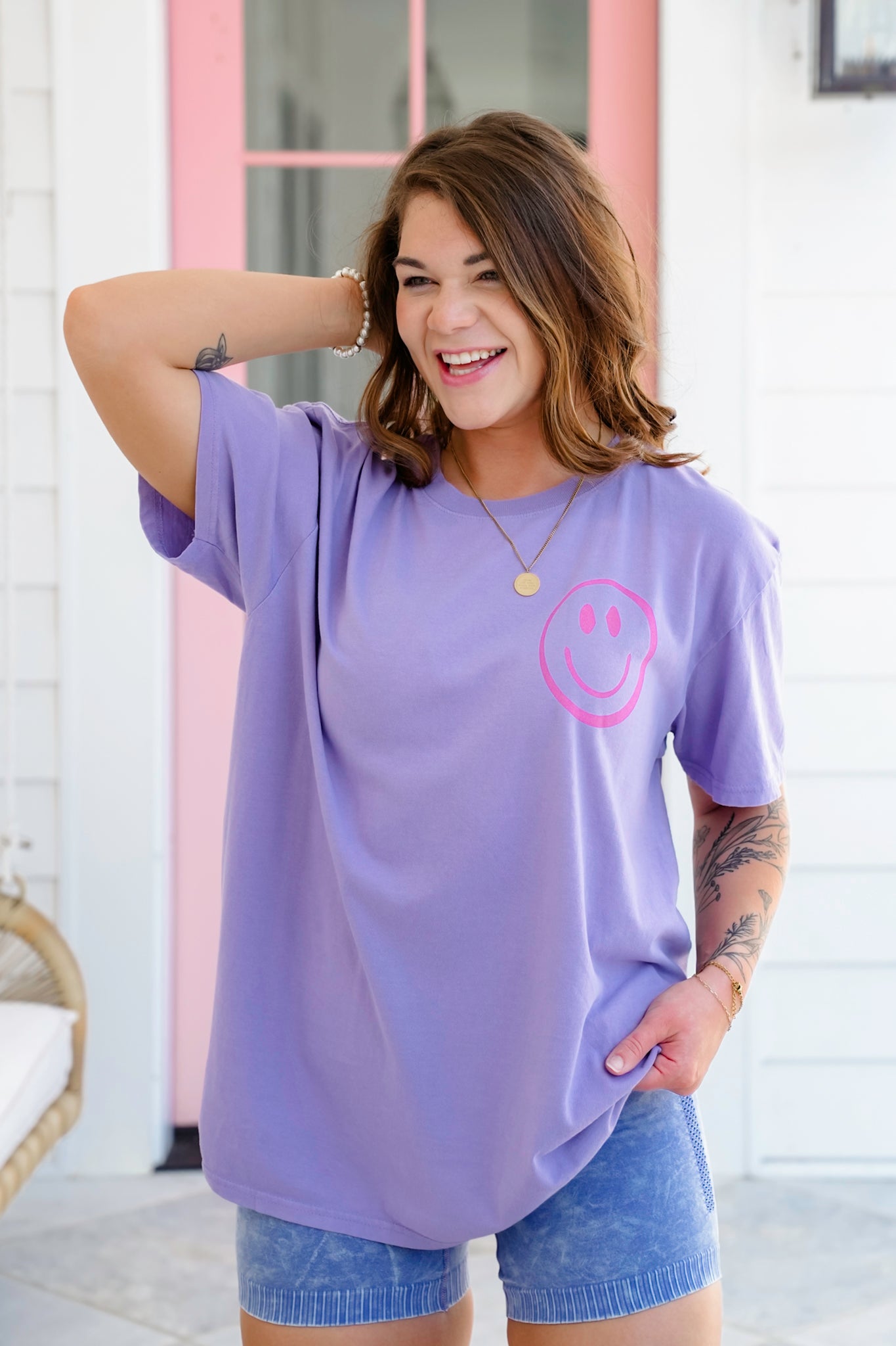 Plus/Reg Short Sleeve "Enjoy The Little Things" Graphic Tee