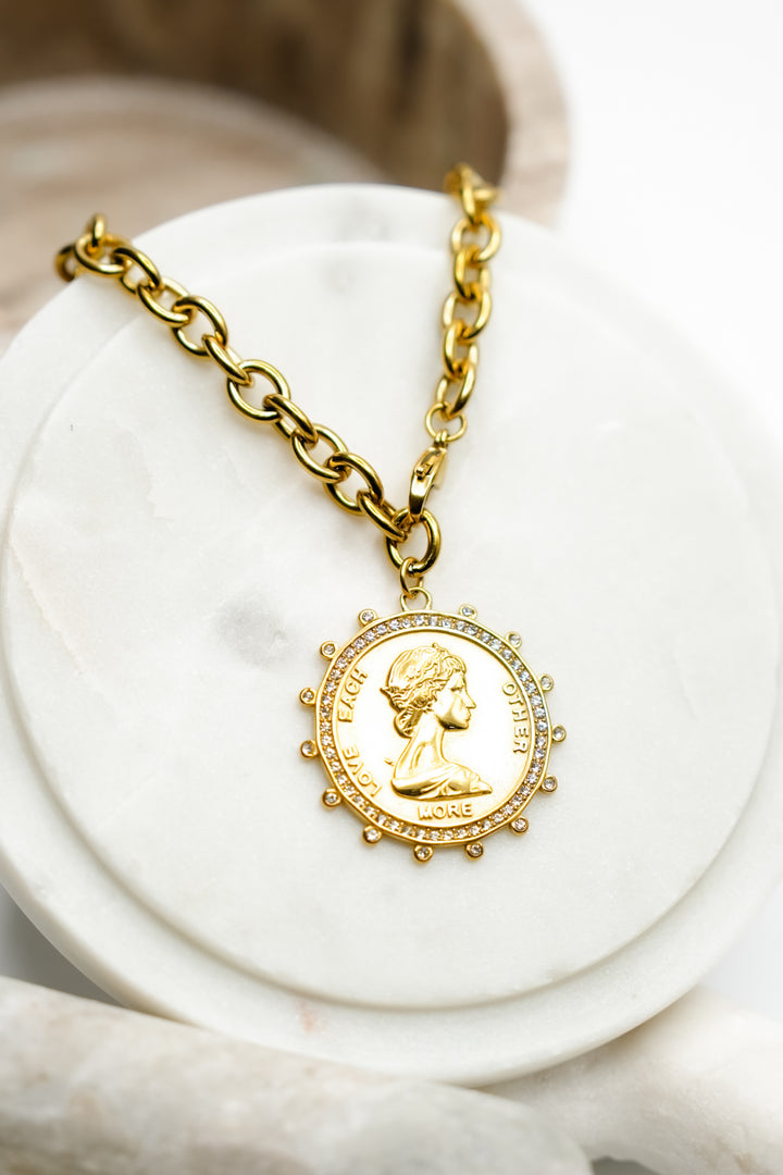 Chansutt Pearls XL Coin Necklace