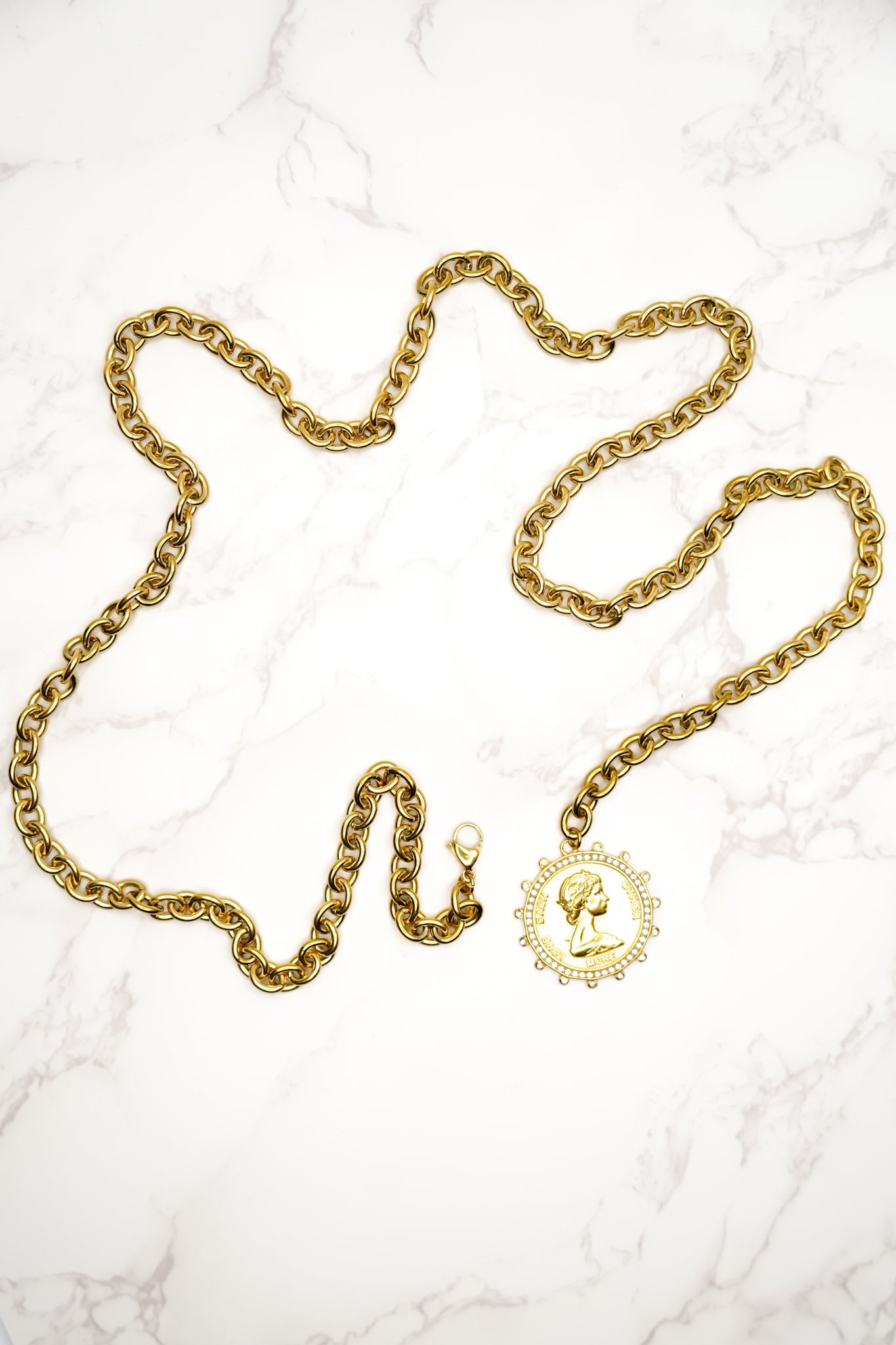 Chansutt Pearls XL Coin Necklace